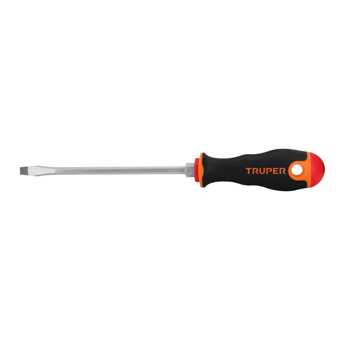 Desarmador plano 1/4" x 6" mango Comfort Grip, TRUPER