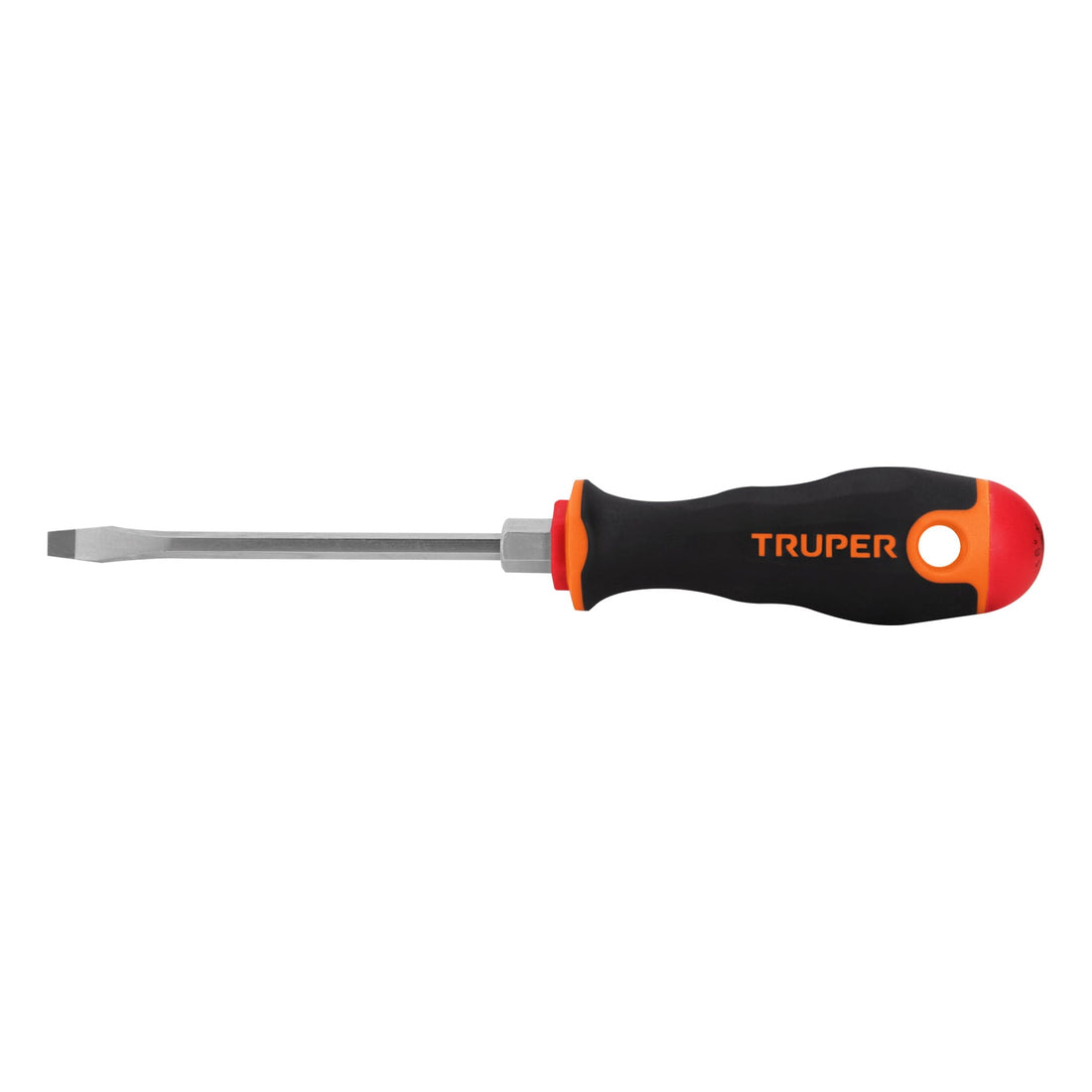 Desarmador plano 3/16" x 4" mango Comfort Grip, TRUPER