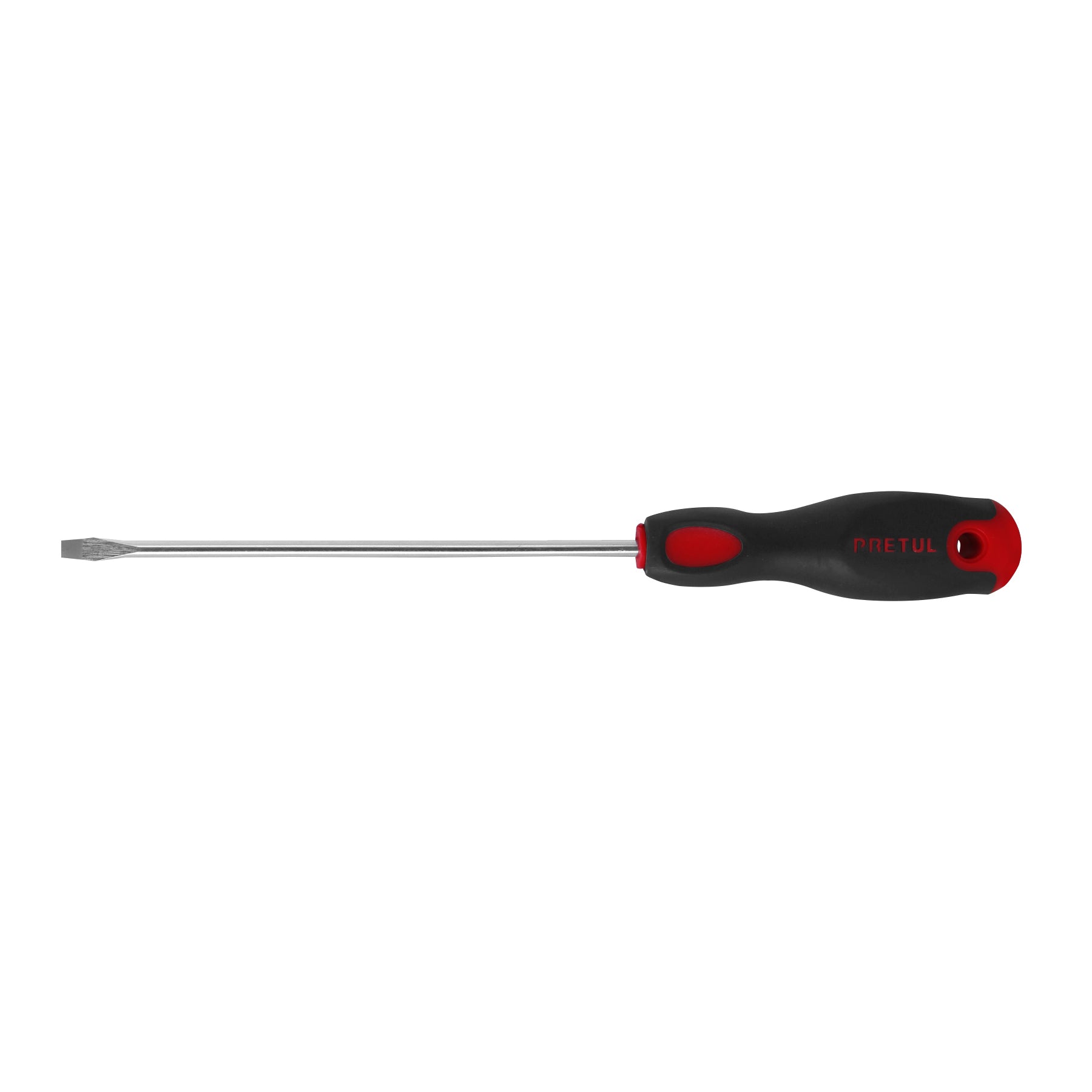 Desarmador plano 3/16 x 6" mango Comfort Grip, PRETUL