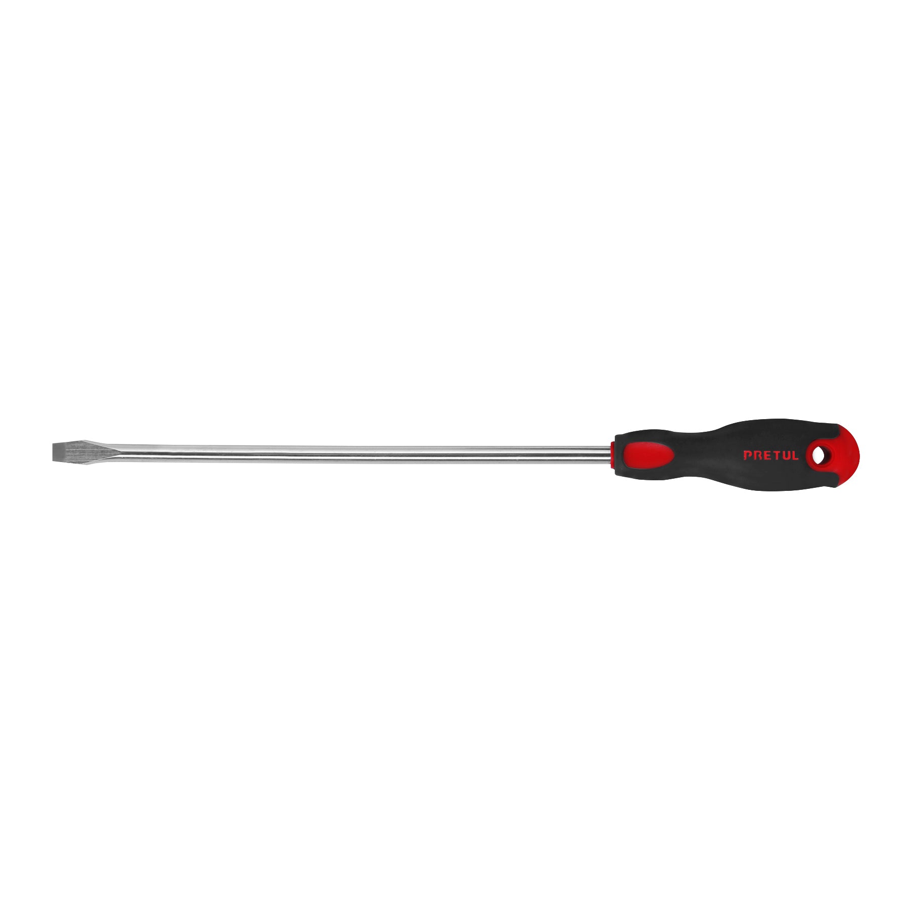 Desarmador plano 3/8" x 12" mango Comfort Grip, PRETUL
