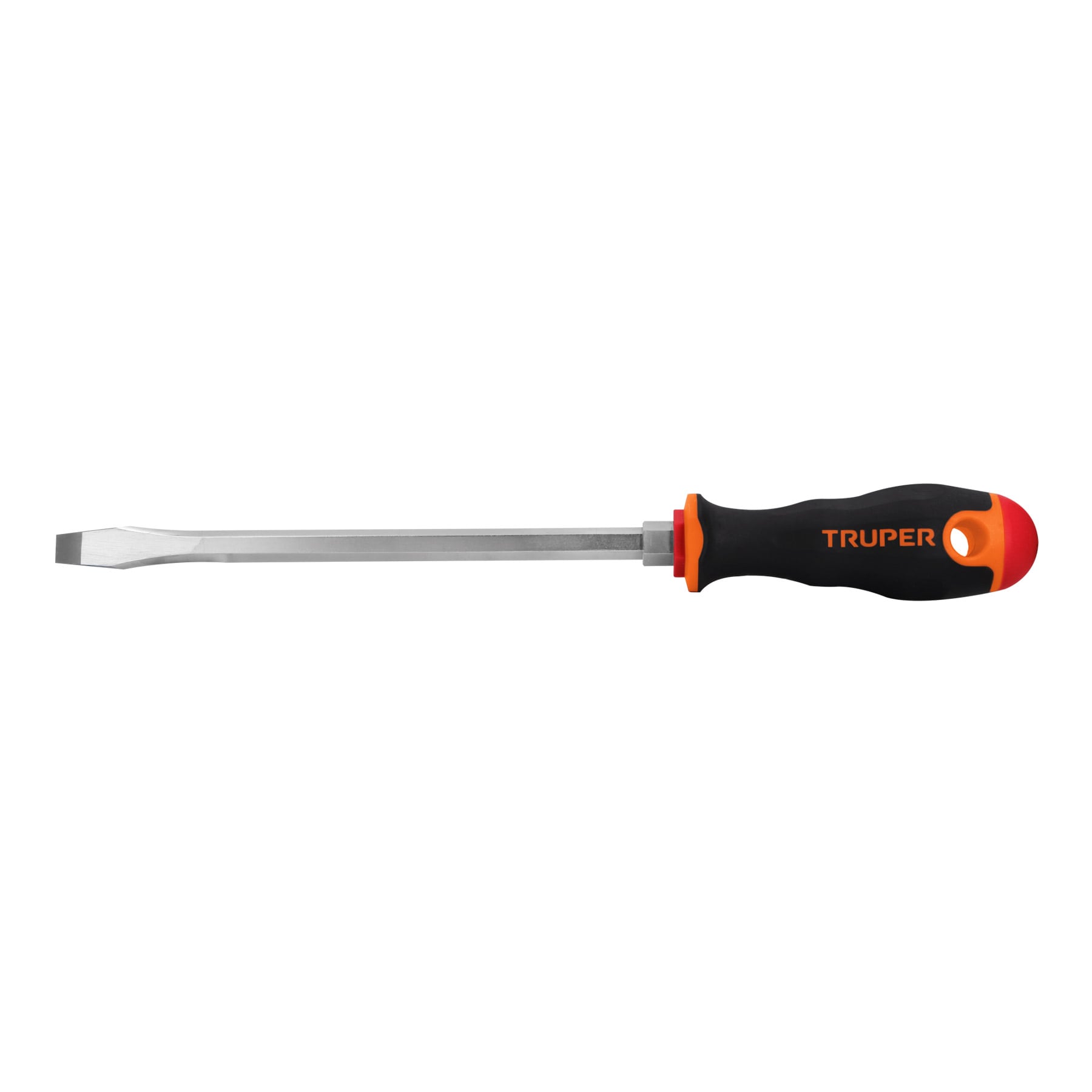 Desarmador plano 3/8" x 8" mango Comfort Grip, TRUPER