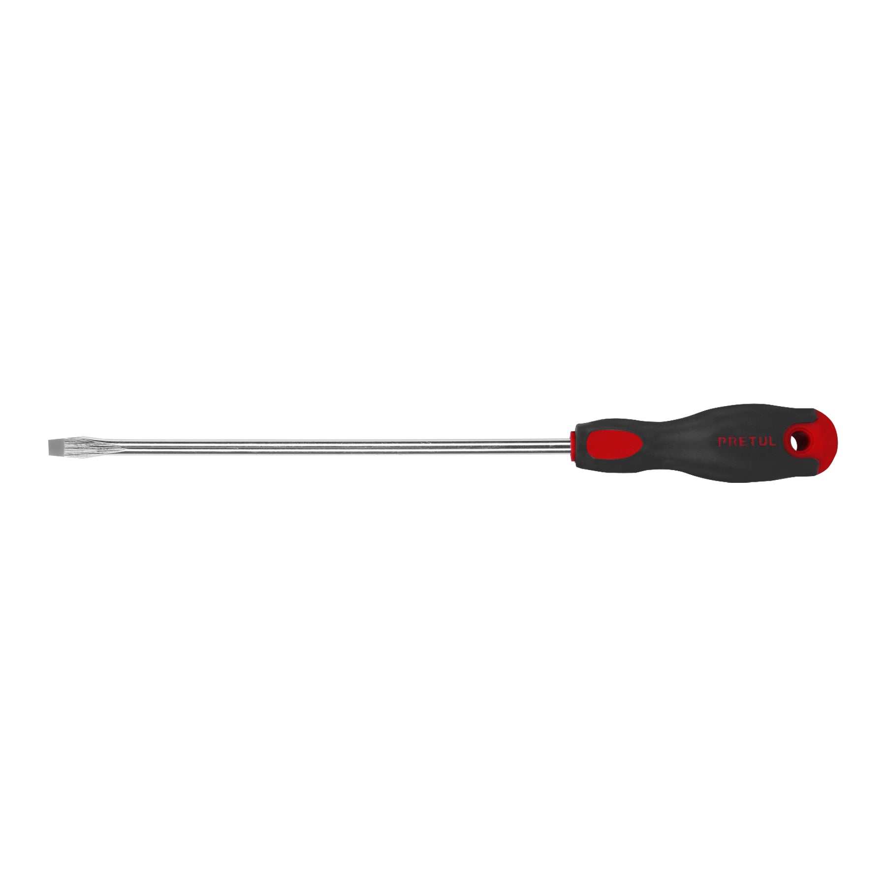 Desarmador plano 5/16" x 10" mango Comfort Grip, PRETUL
