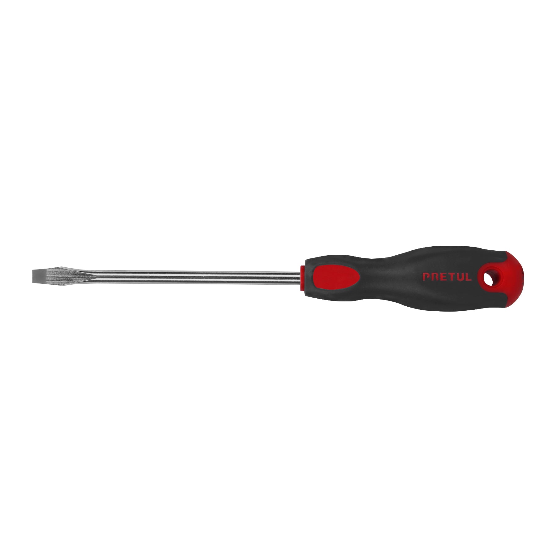 Desarmador plano 5/16" x 6" mango Comfort Grip, PRETUL