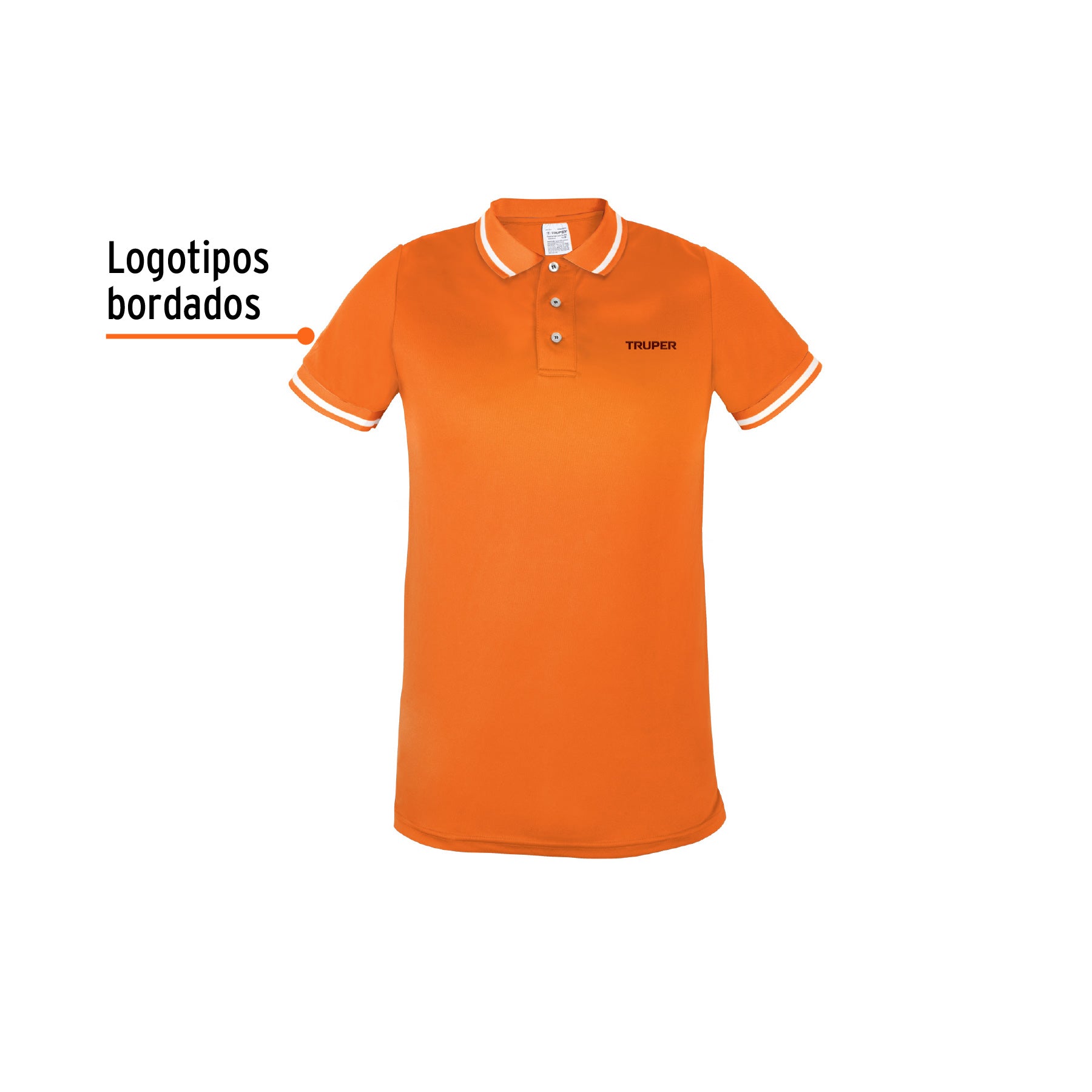 Playera polo performance para hombre, naranja, EG, TRUPER
