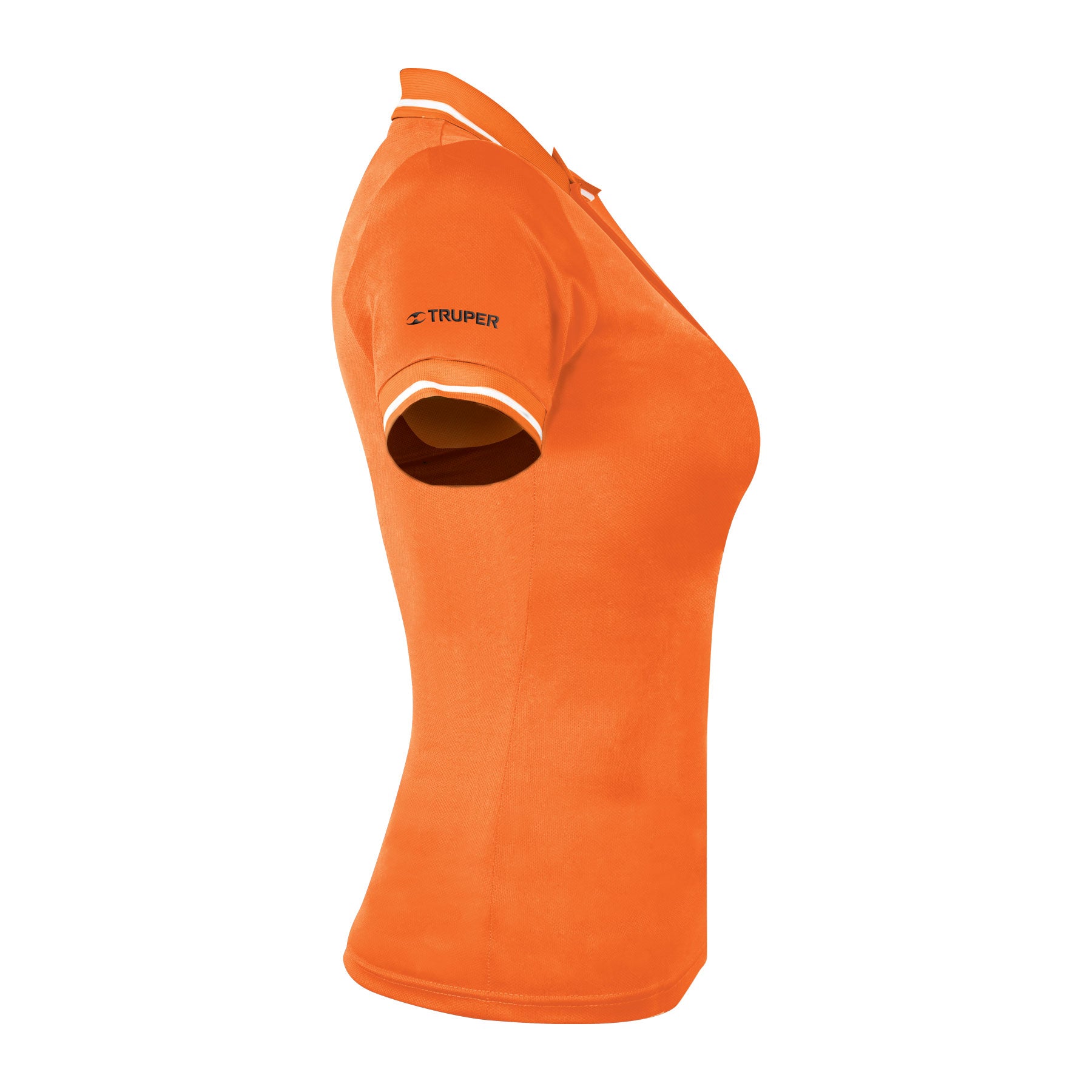 Playera polo performance para mujer, naranja, CH, TRUPER