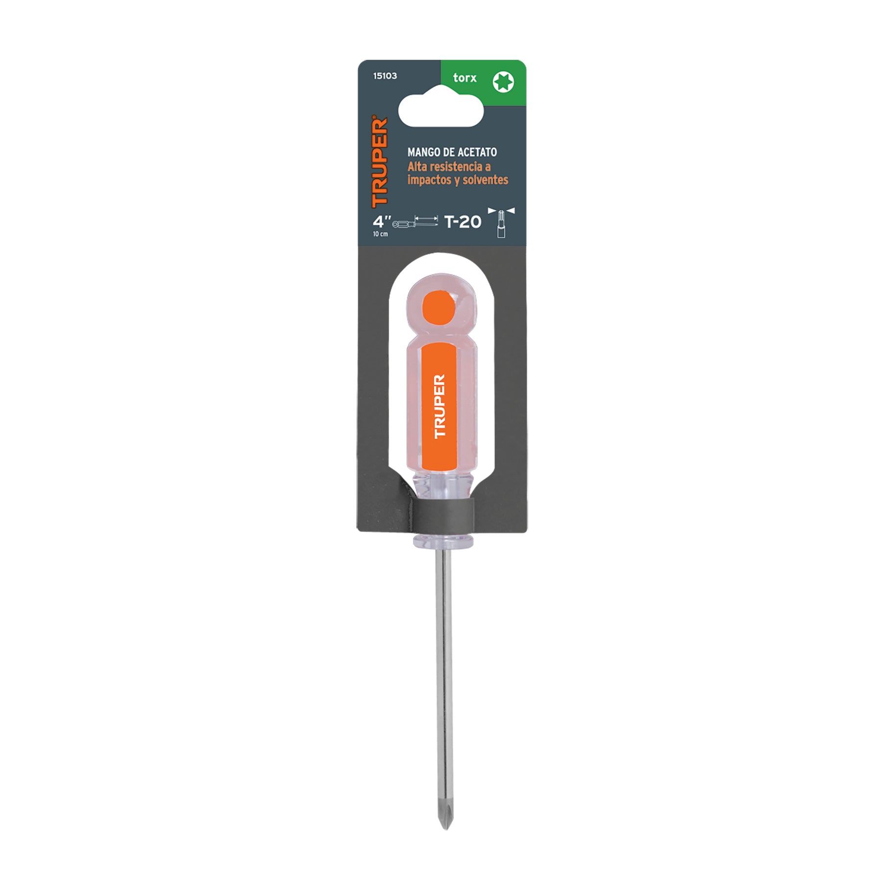 Desarmador punta Torx T 20 mango de acetato, TRUPER