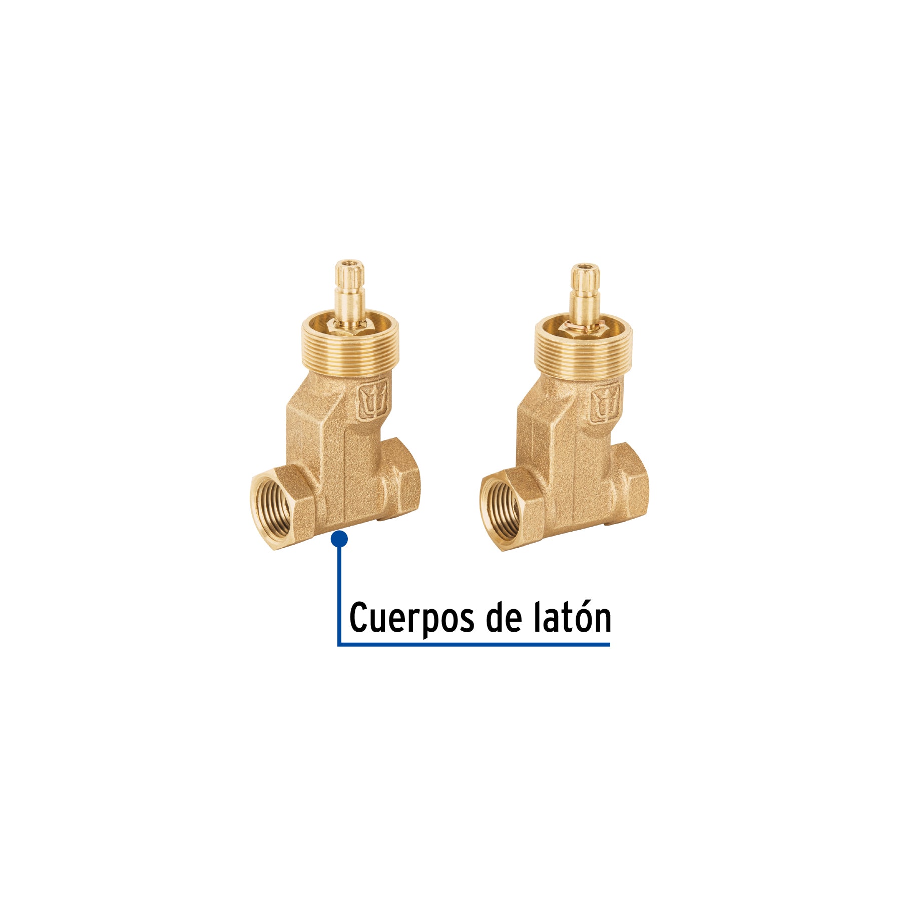 Juego llaves empotrar roscables,1/4 vuelta,sin maneral FOSET