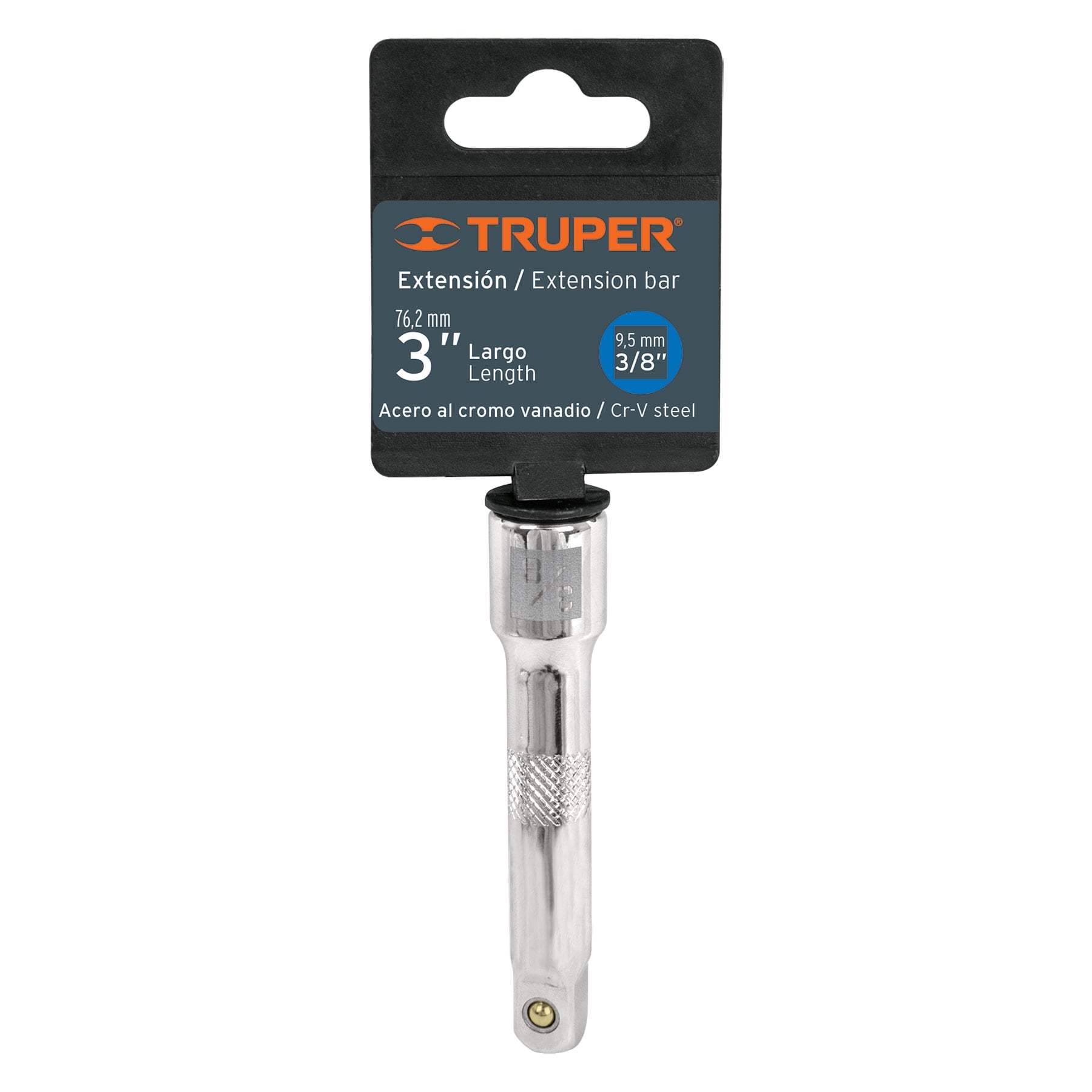 Extensión para matraca, cuadro 3/8", largo 3", TRUPER