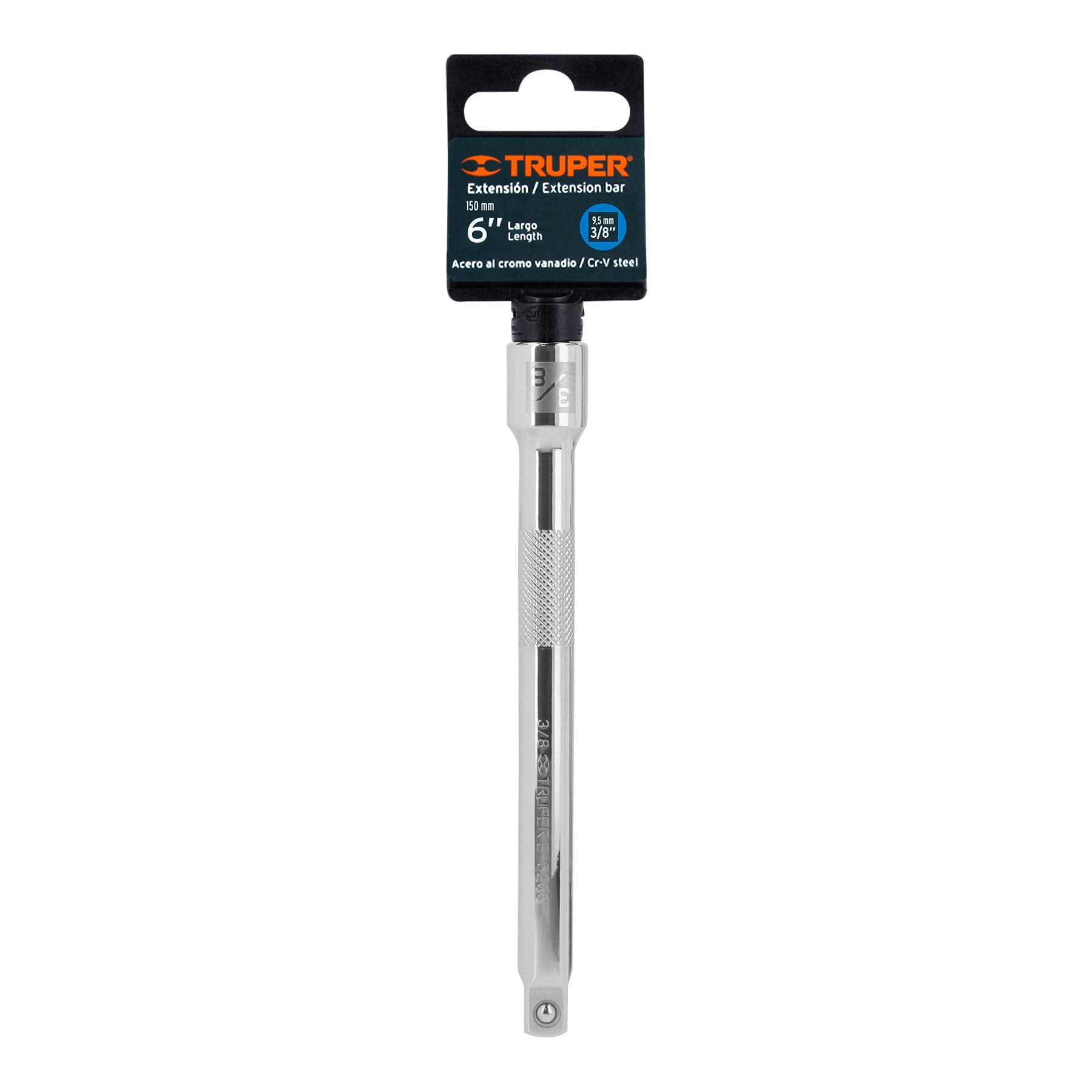 Extensión para matraca, cuadro 3/8", largo 6", TRUPER