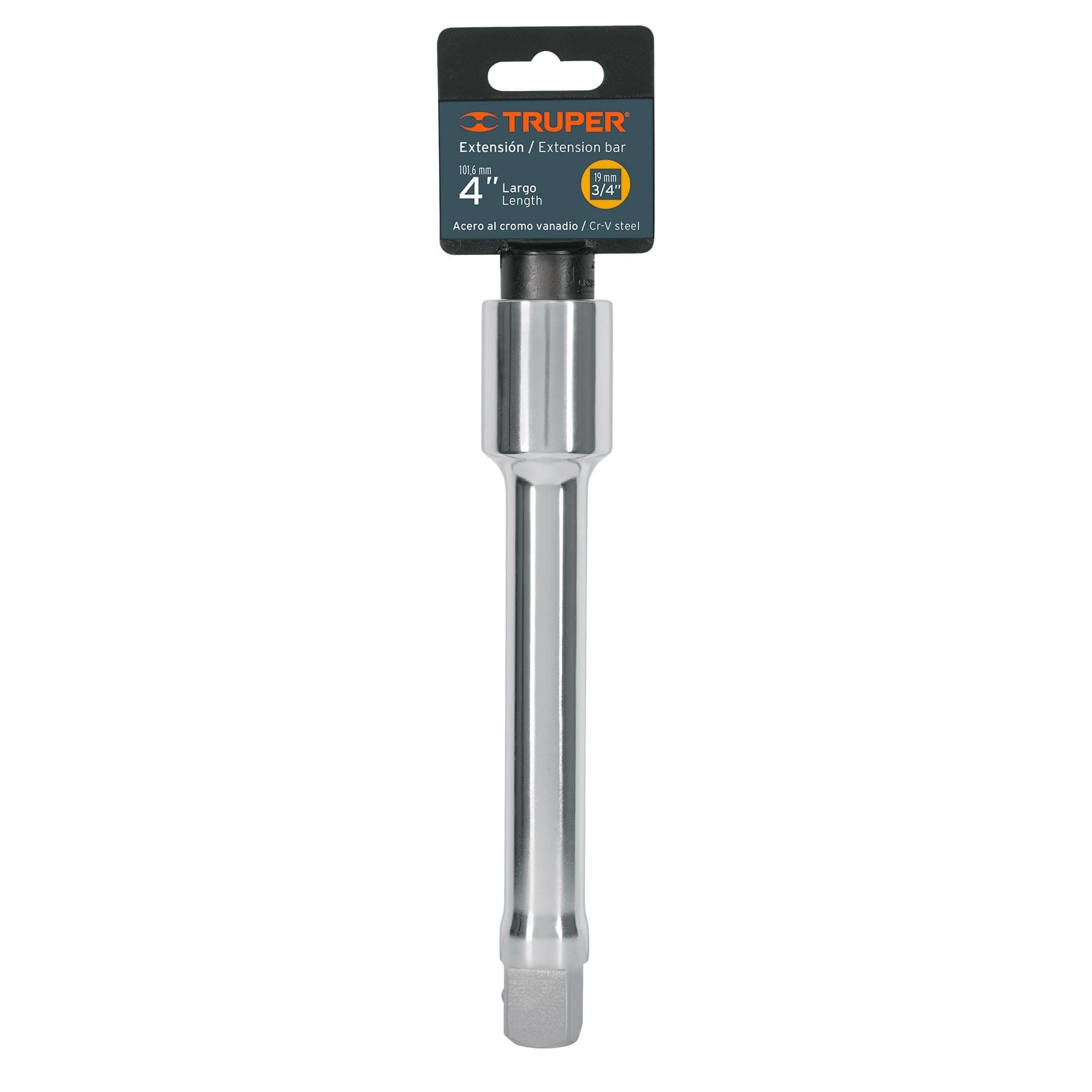 Extensión para matraca, cuadro 3/4", largo 4", TRUPER