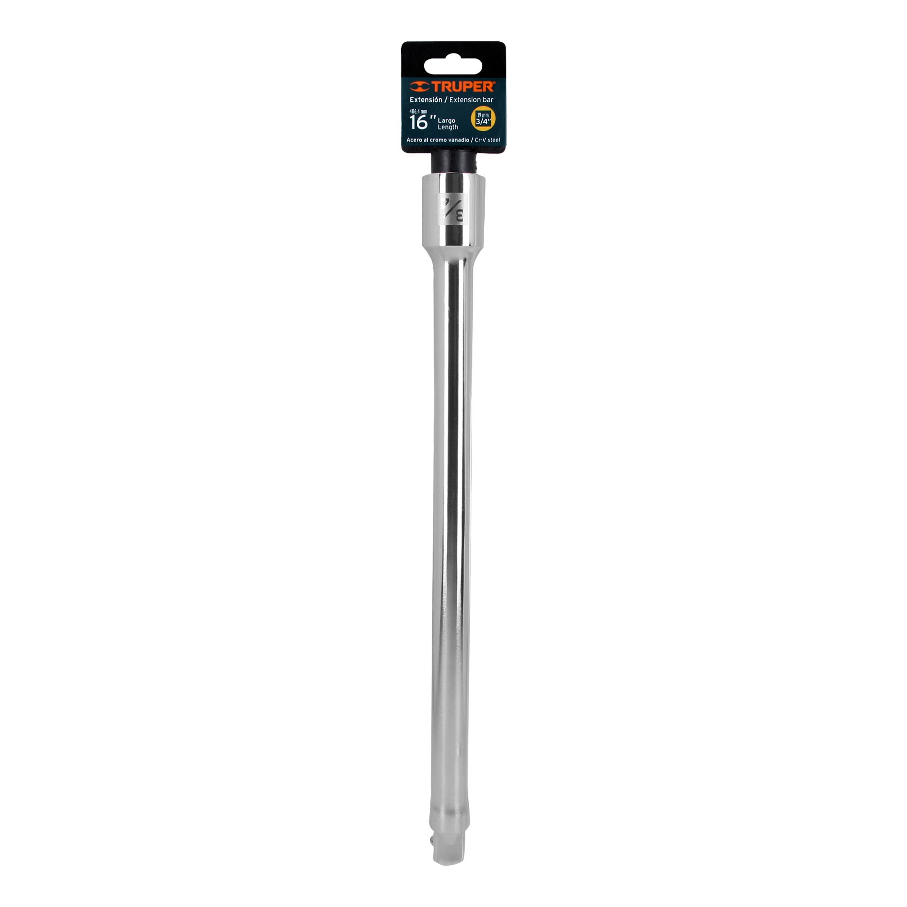 Extensión para matraca, cuadro 3/4", largo 16", TRUPER