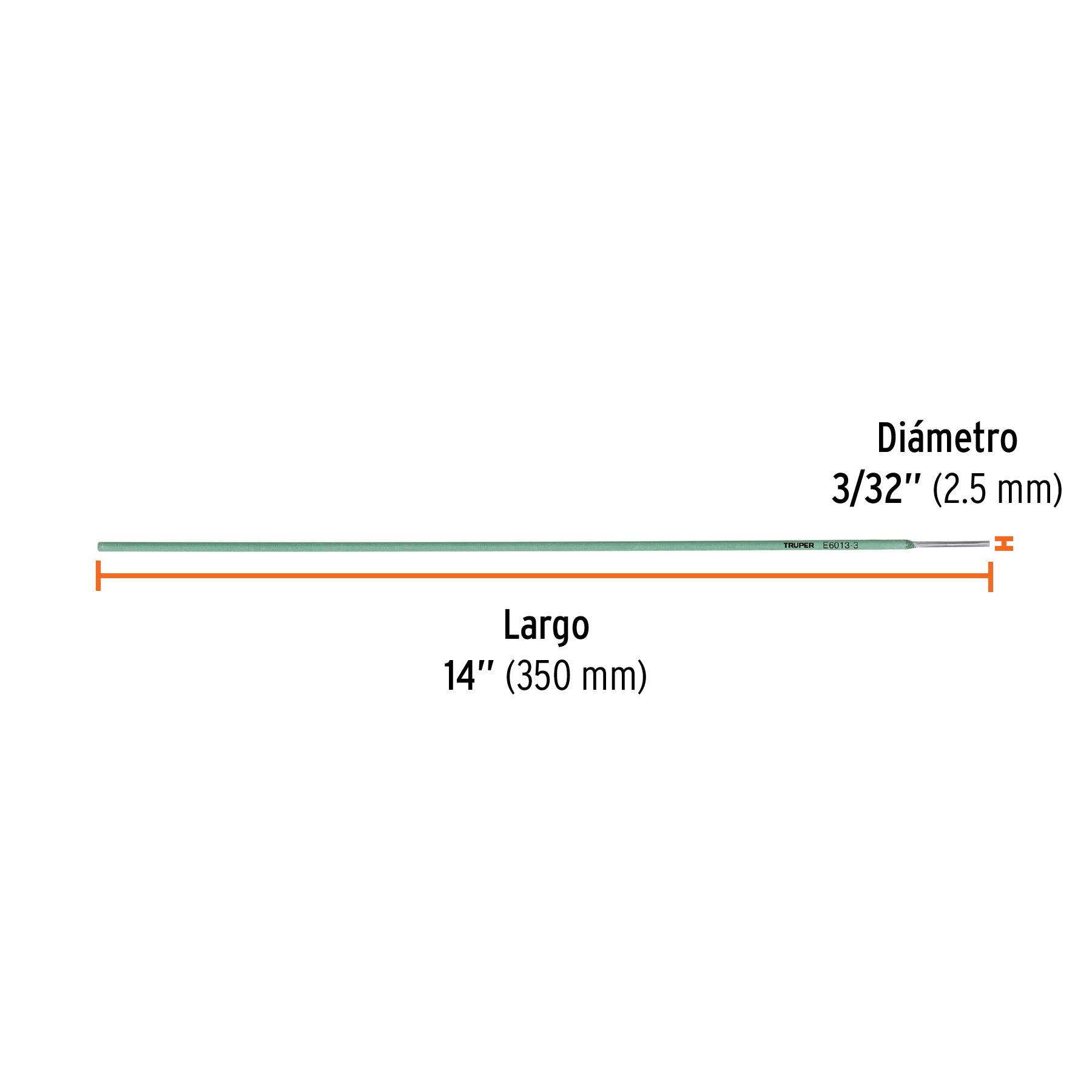 Bolsa con 1 kg de electrodos 6013 de 3/32", TRUPER
