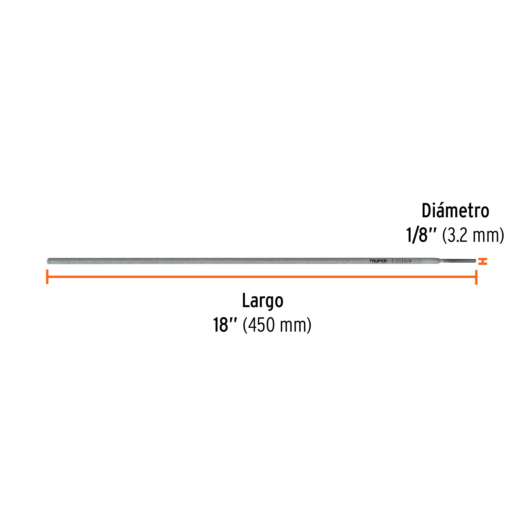 Bolsa con 1 kg de electrodos 7018 de 1/8", TRUPER