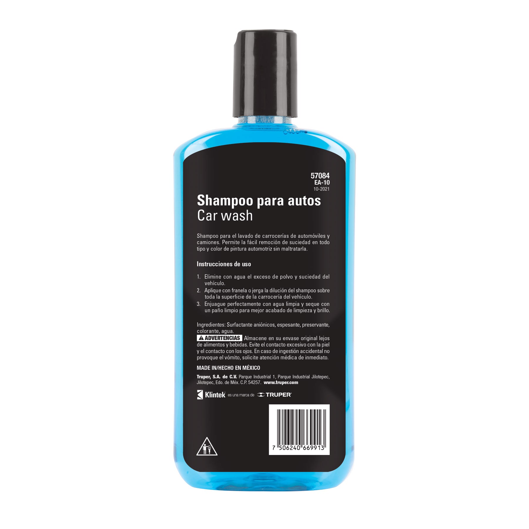 Shampoo para auto, 473 ml, KLINTEK