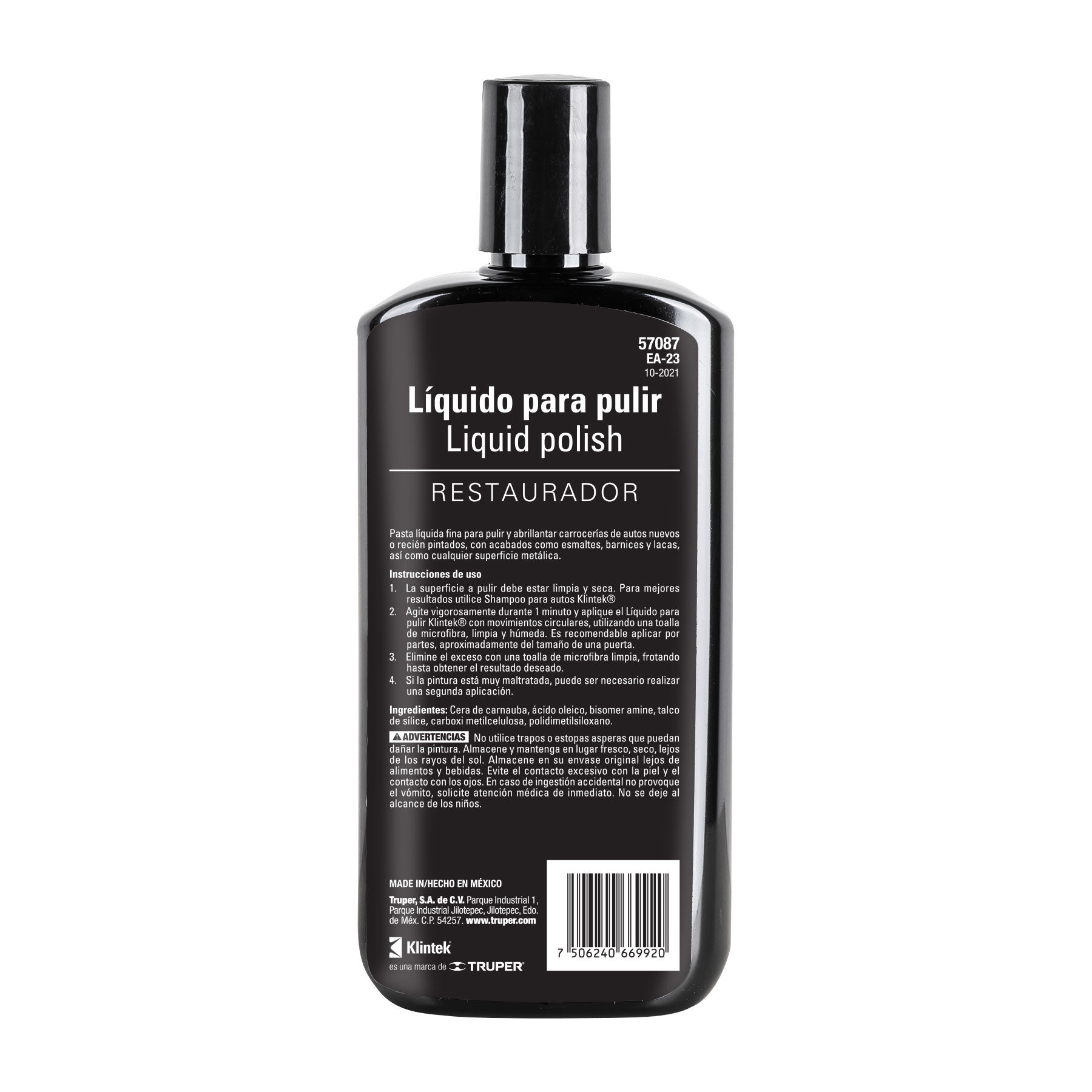 Polish líquido para auto, 473 ml, KLINTEK