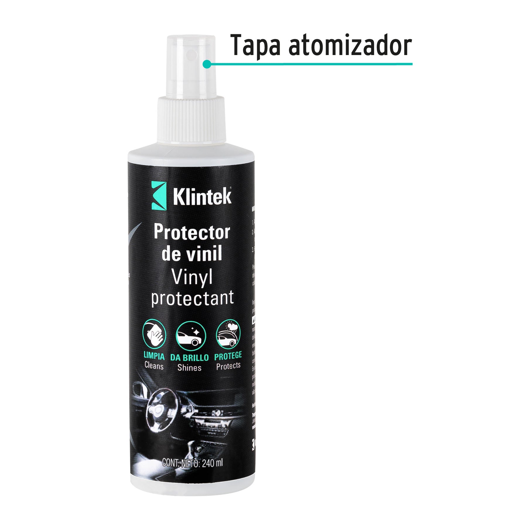 Líquido protector de vinil, 240 ml, KLINTEK