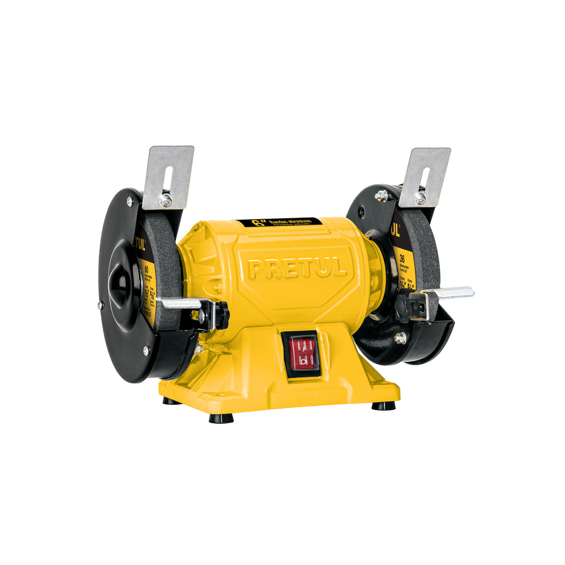 Esmeril de banco de 6" de 1/4 HP (185 W), PRETUL