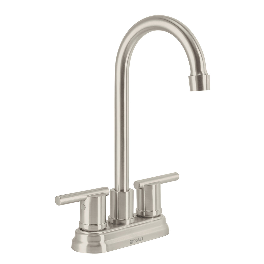 Mezcladora satín 4" para lavabo cuello tipo bar, ELEMENT