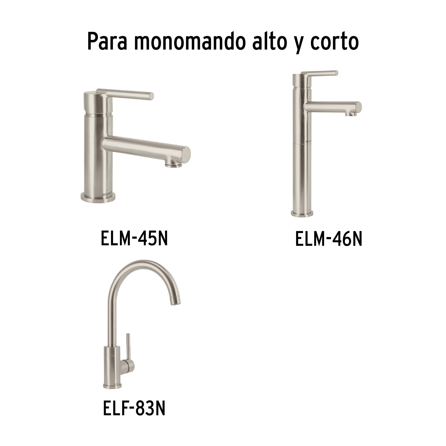Maneral palanca para monomando de lavabo, satín, ELEMENT