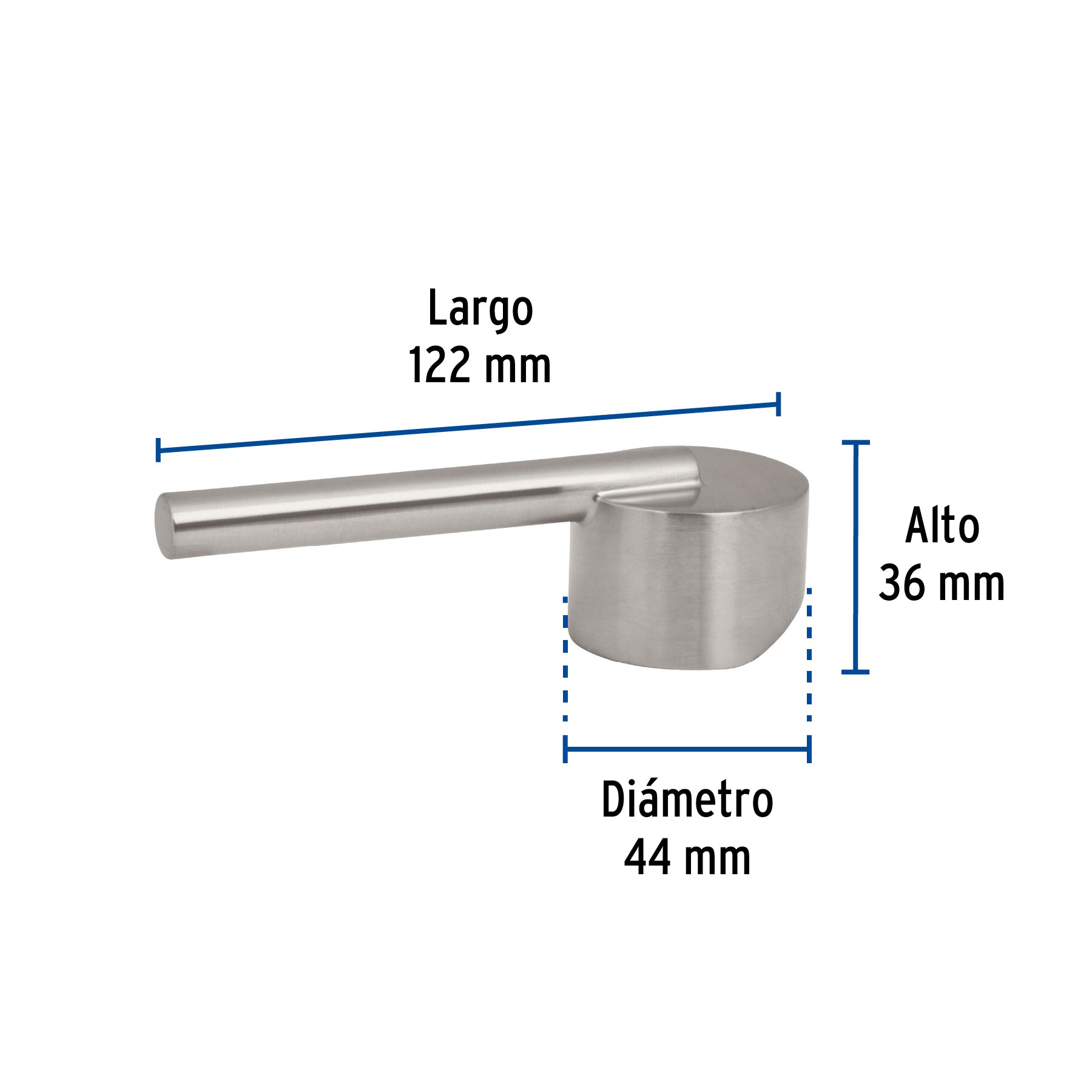 Maneral palanca para monomando de lavabo, satín, ELEMENT