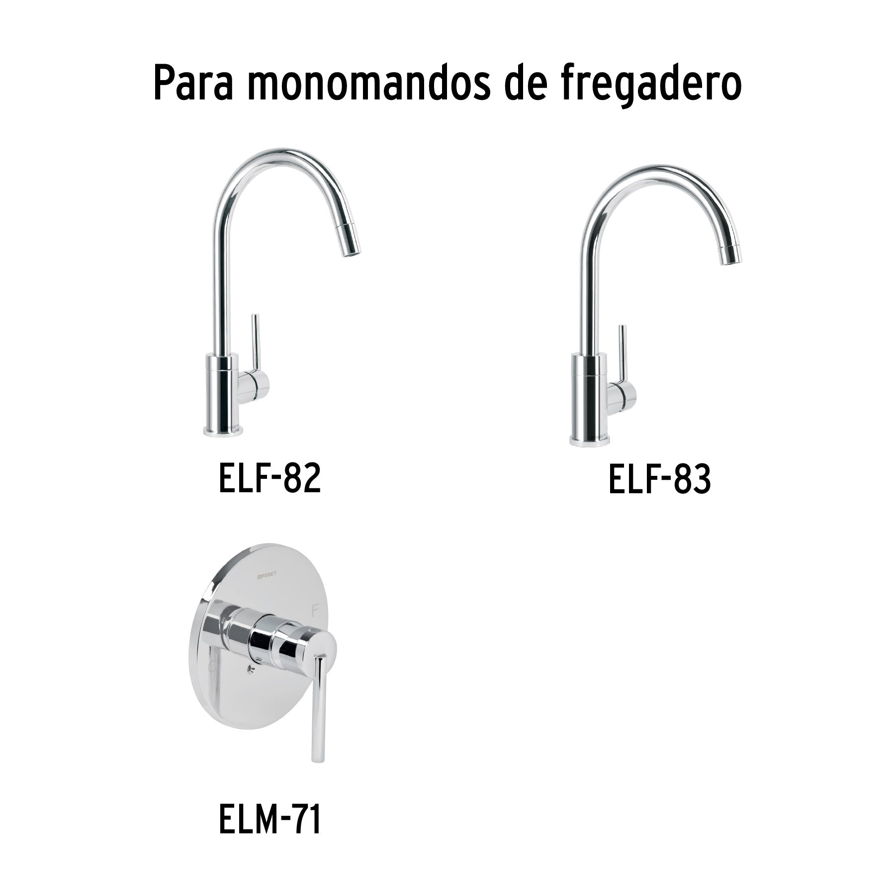 Maneral palanca para monomando de fregadero, cromo, ELEMENT