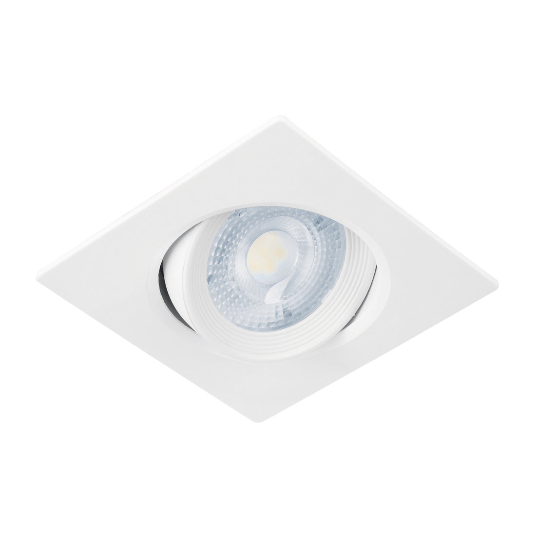 Luminario LED empotrable 5W 6500K, cuadrado, blanco, VOLTECK
