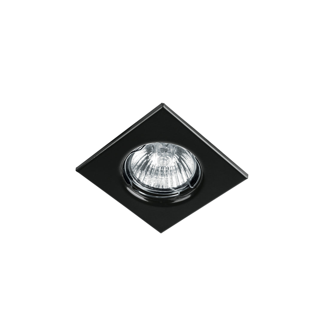 Luminario cuadrado negro spot fijo, lámpara no incluida