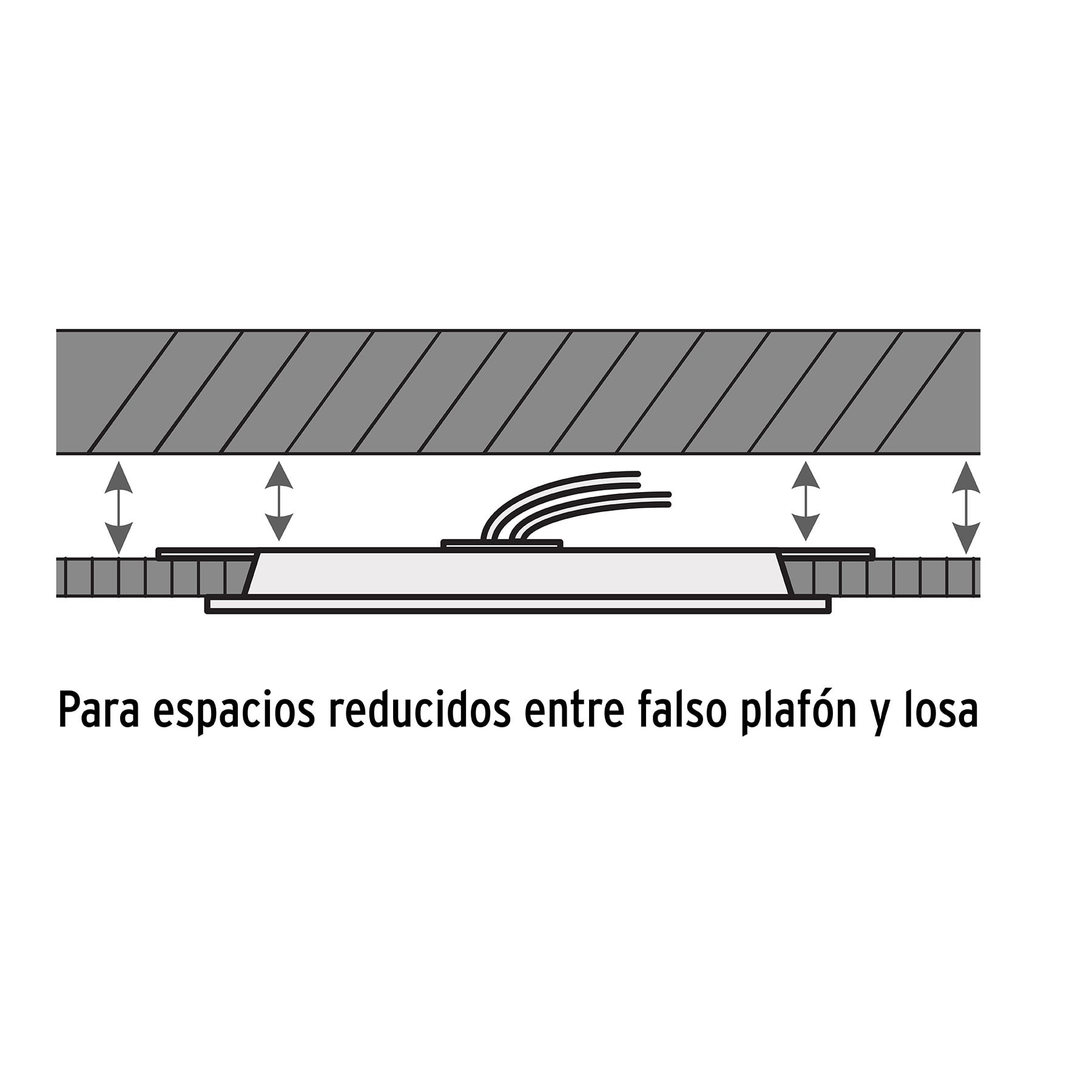 Luminario LED plafón 6W 6500K ultradelgado redondo, VOLTECK
