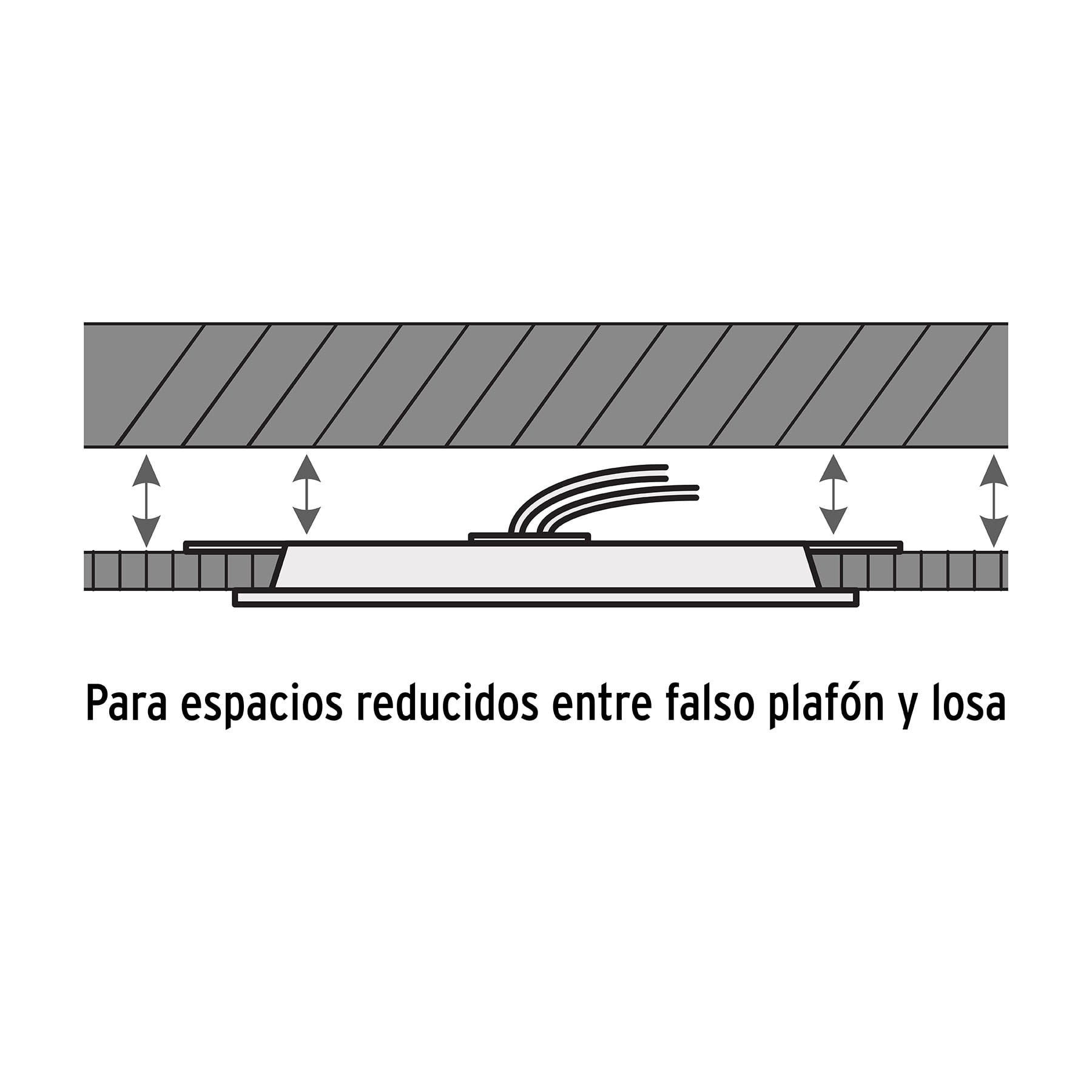Luminario LED plafón 12W 3000K ultradelgado redondo, VOLTECK
