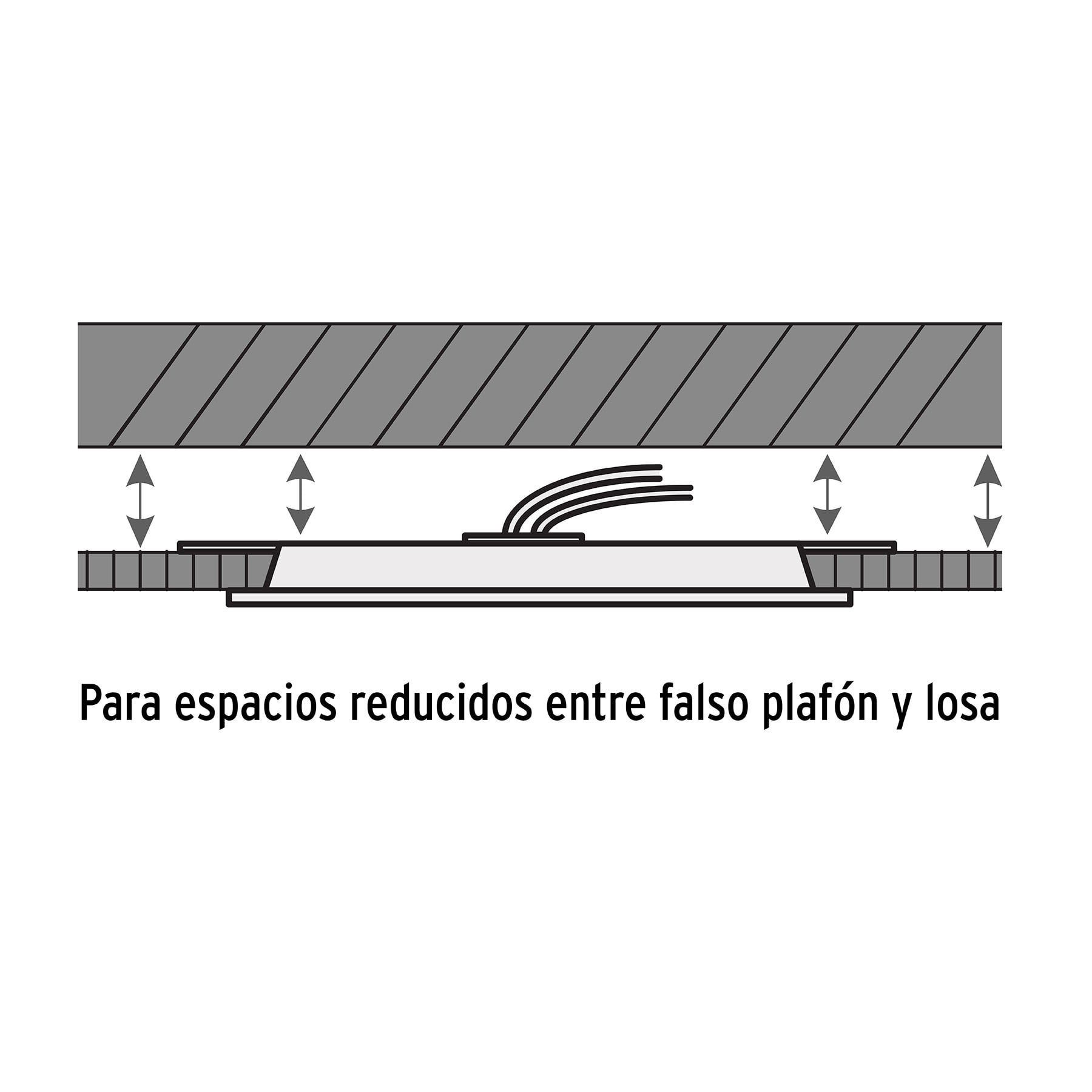 Luminario LED plafón 18W 6500K ultradelgado redondo, VOLTECK