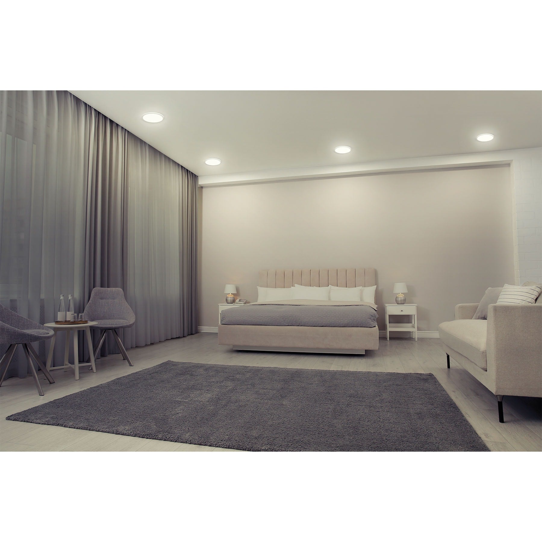Luminario LED plafón 6W 6500K, ajustable, redondo, VOLTECK