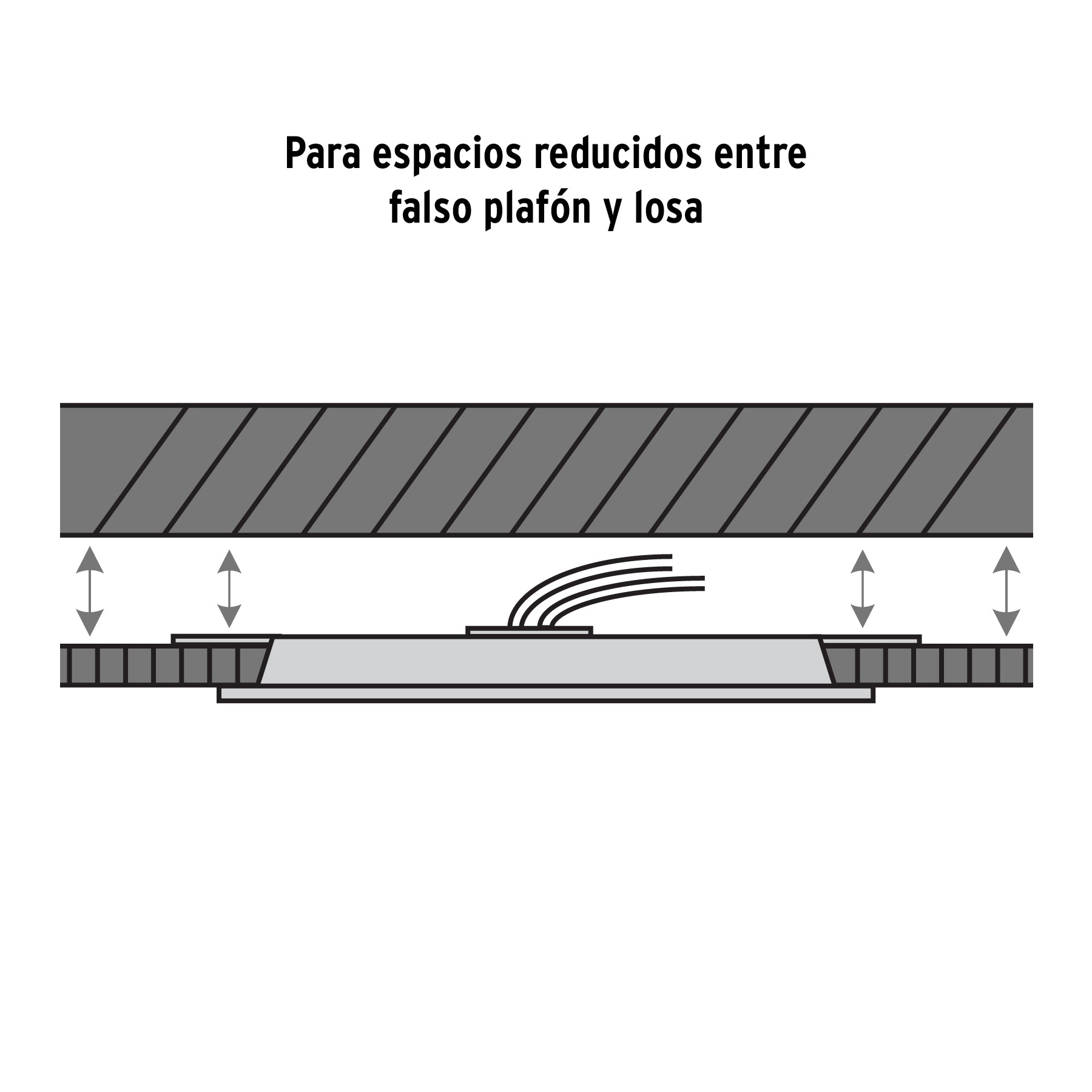 Luminario LED plafón 6W 6500K, ajustable, redondo, VOLTECK