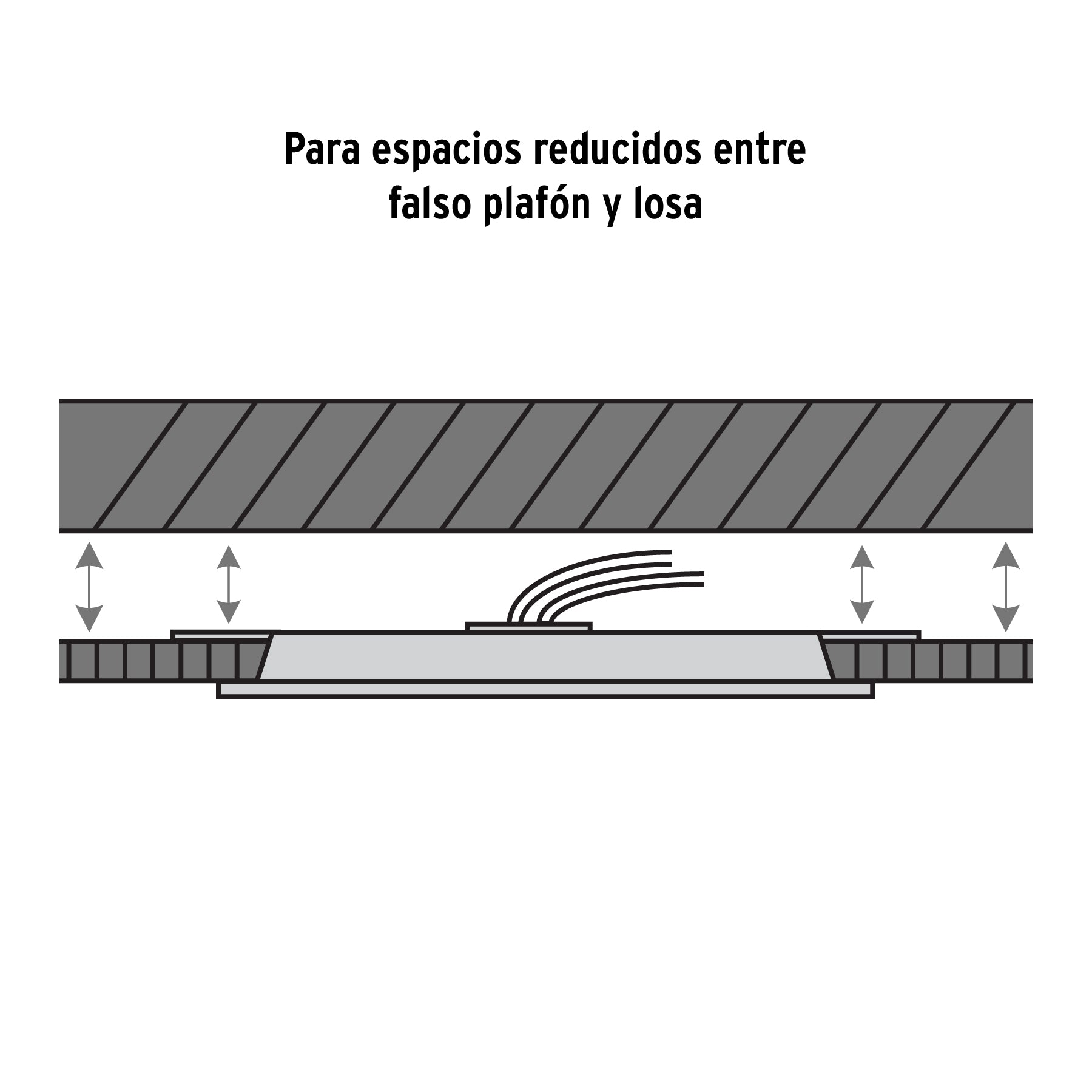 Luminario LED plafón 8W 6500K, ajustable, redondo, VOLTECK