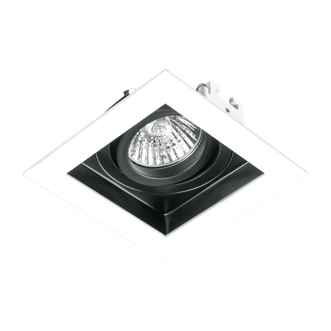 Luminario empotrable con 1 spot dirigible, blanco, VOLTECK