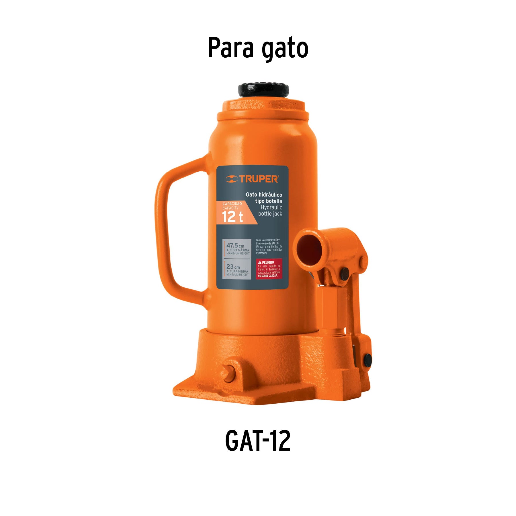 Empaques para gato hidráulico de botella de 12 Ton, TRUPER
