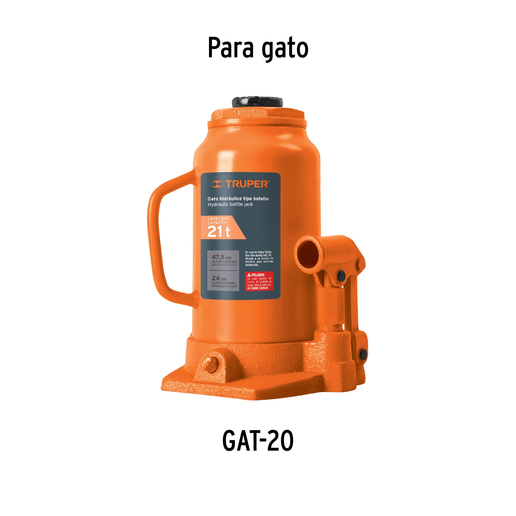 Empaques para gato hidráulico de botella de 20 Ton, TRUPER