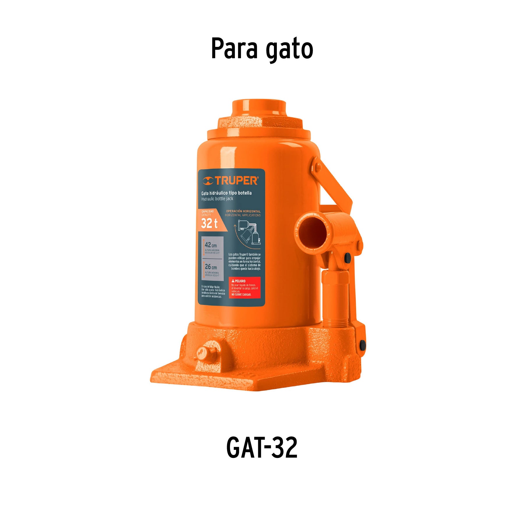Empaques para gato hidráulico de botella de 32 Ton, TRUPER