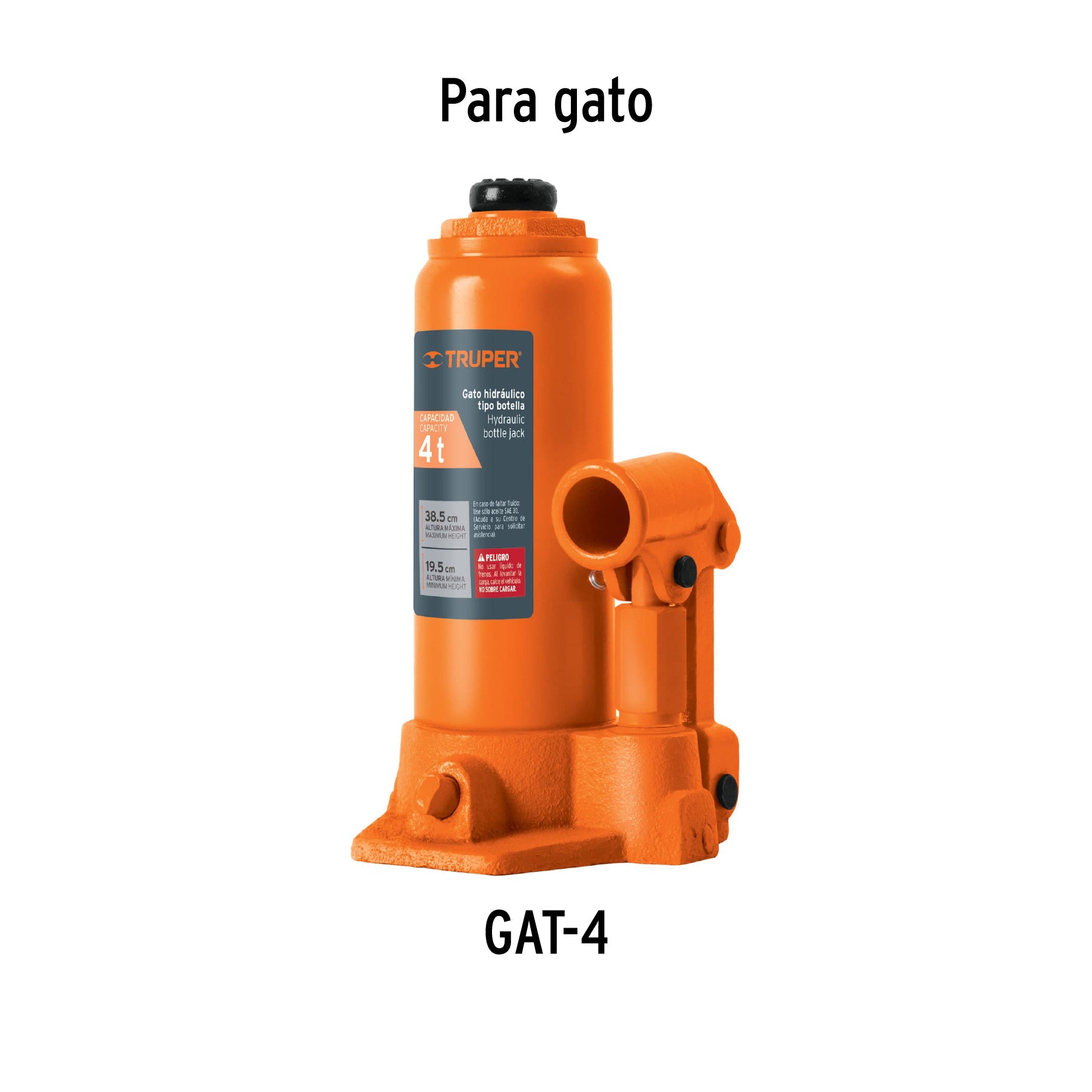 Empaques para gato hidráulico de botella de 4 Ton, TRUPER
