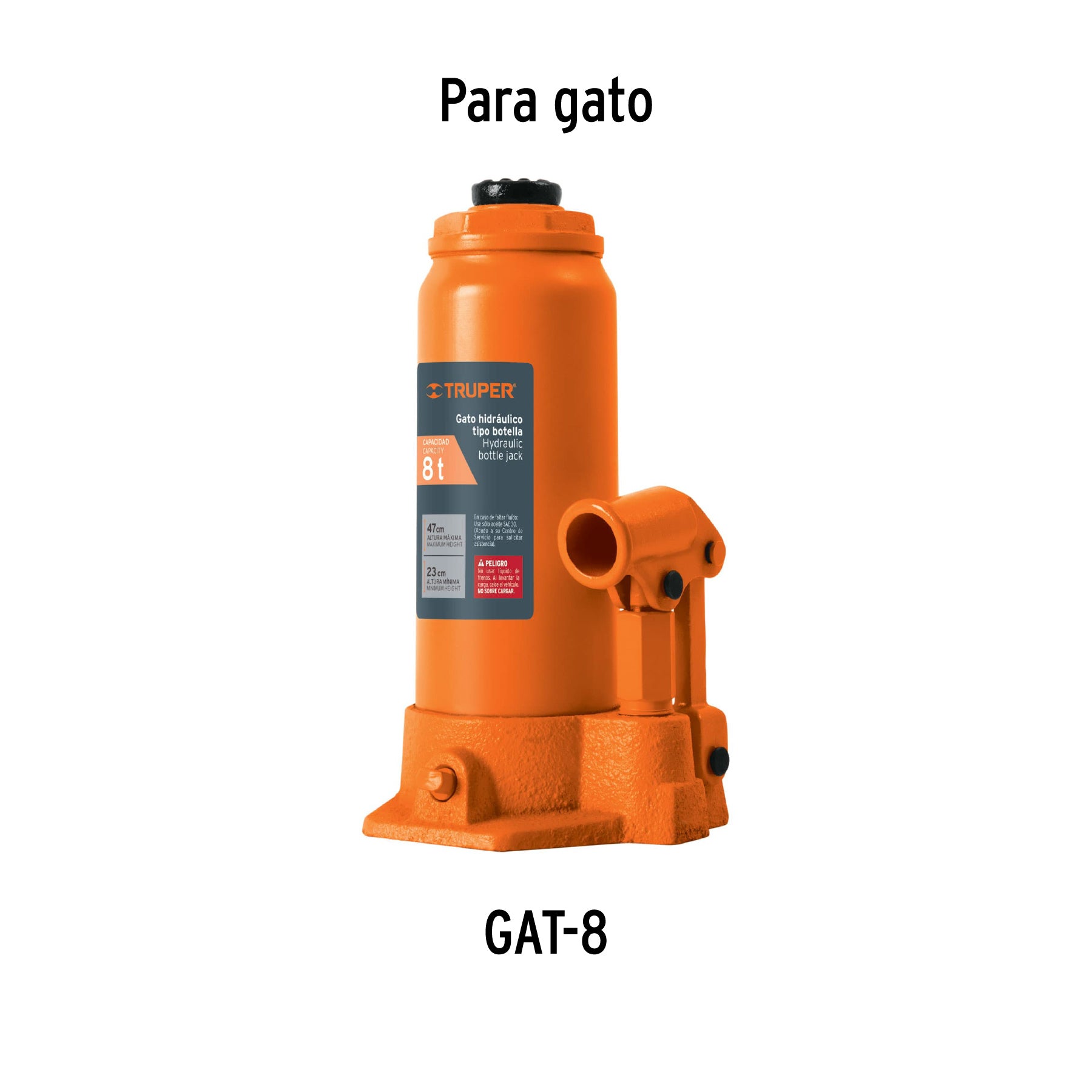 Empaques para gato hidráulico de botella de 8 Ton, TRUPER