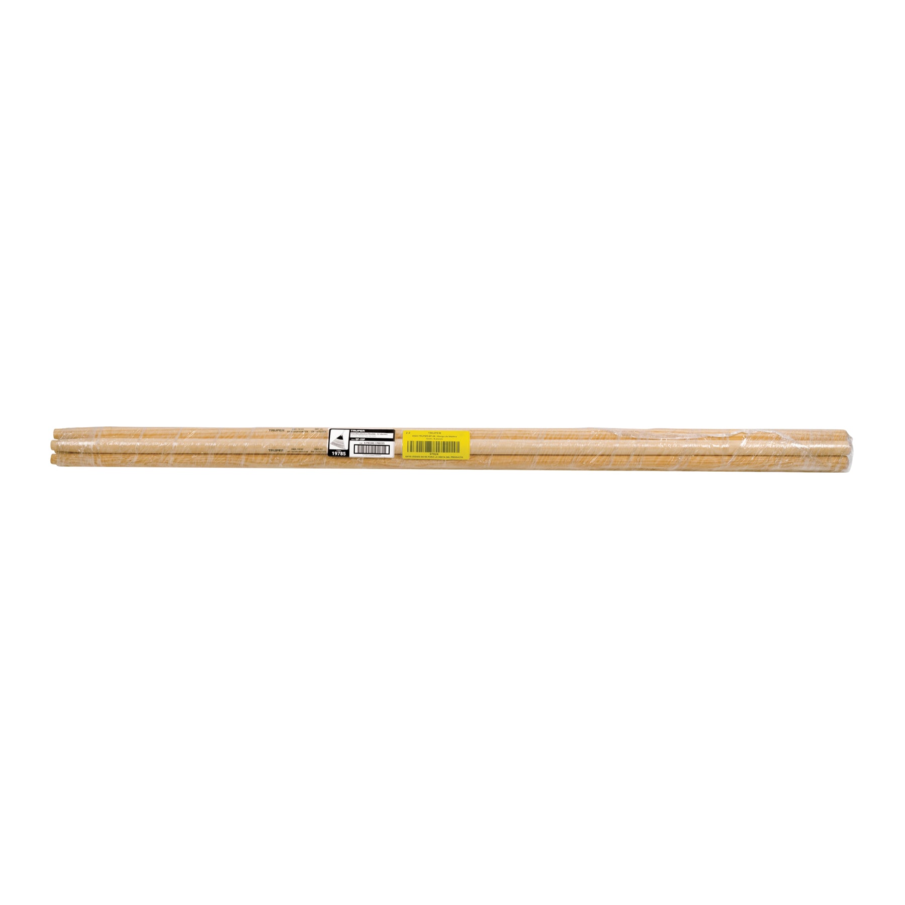 Escoba plástica para jardín, flexible, 22 dientes, mango 48"