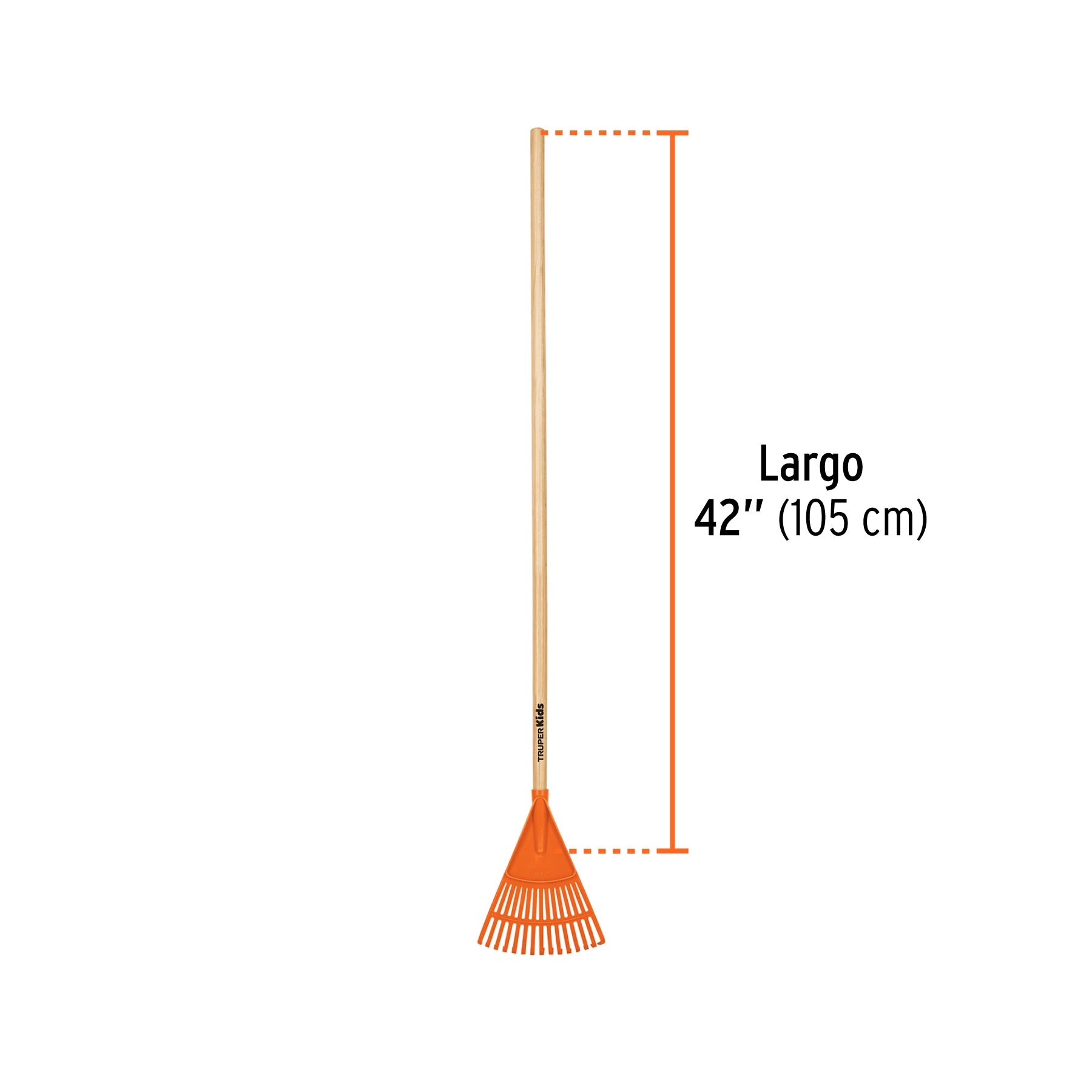 Escoba de jardín para niños con mango de 42", TRUPER
