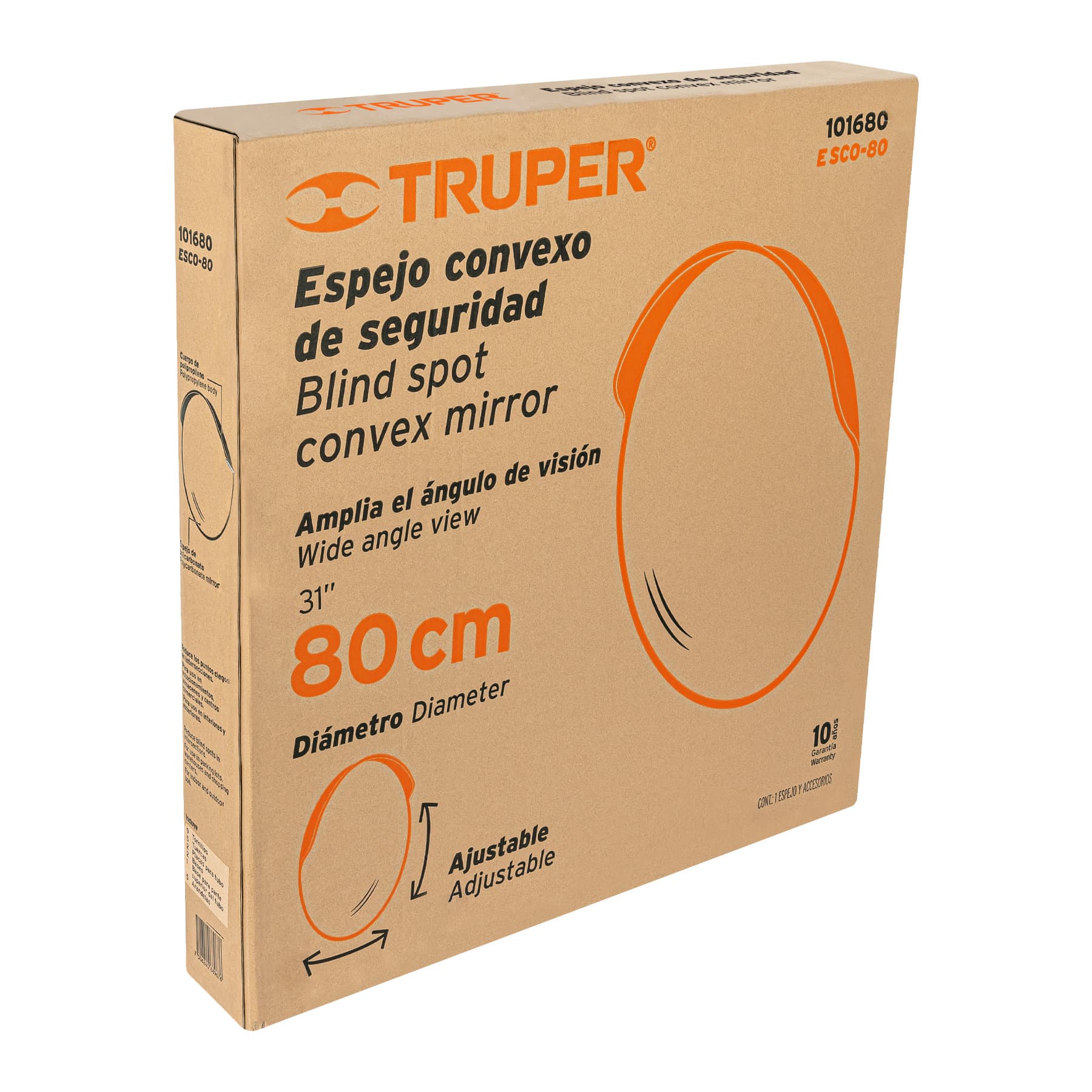 Espejo convexo de 80 cm, TRUPER