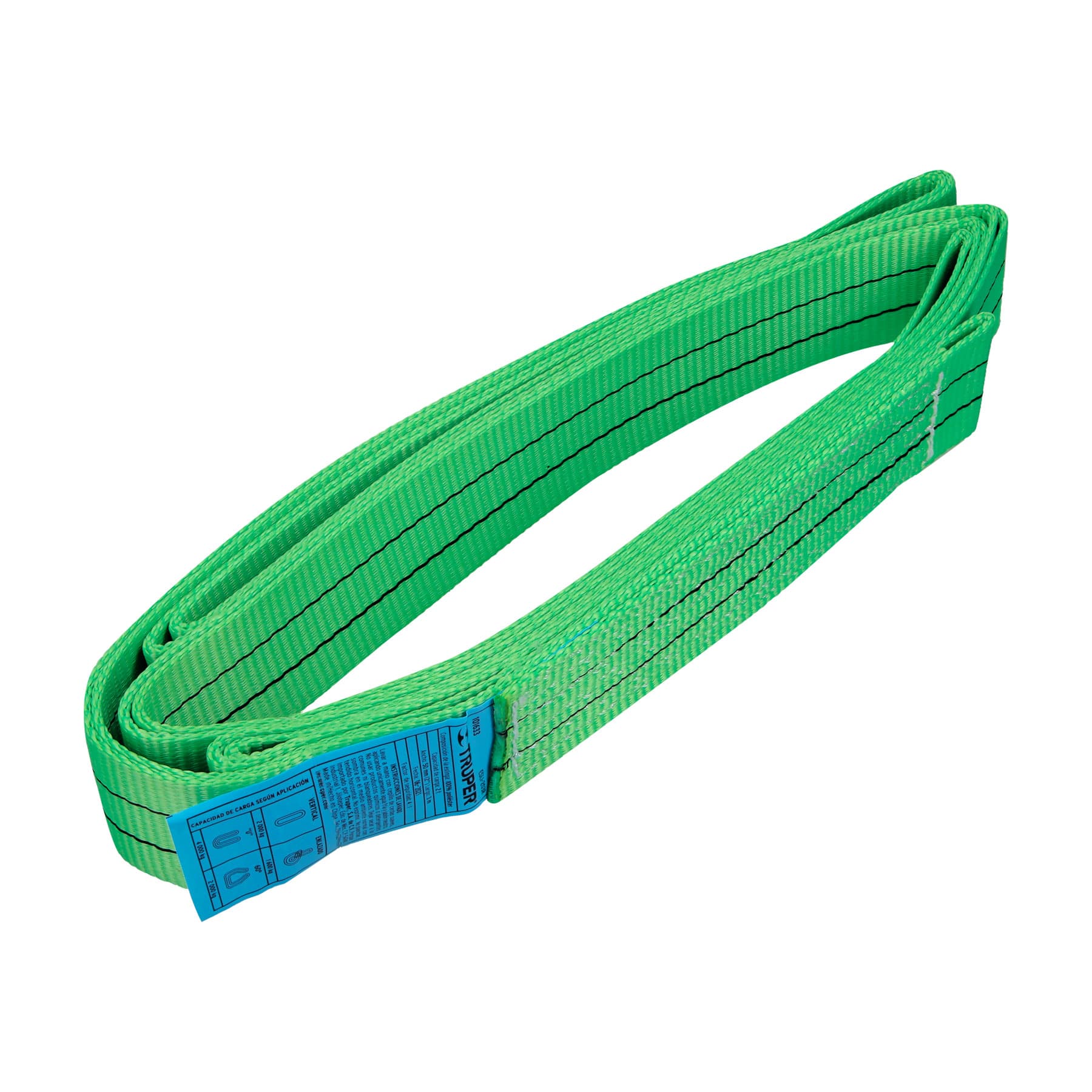 Eslinga de poliéster redonda sin fin, 2 T x 3 m, TRUPER