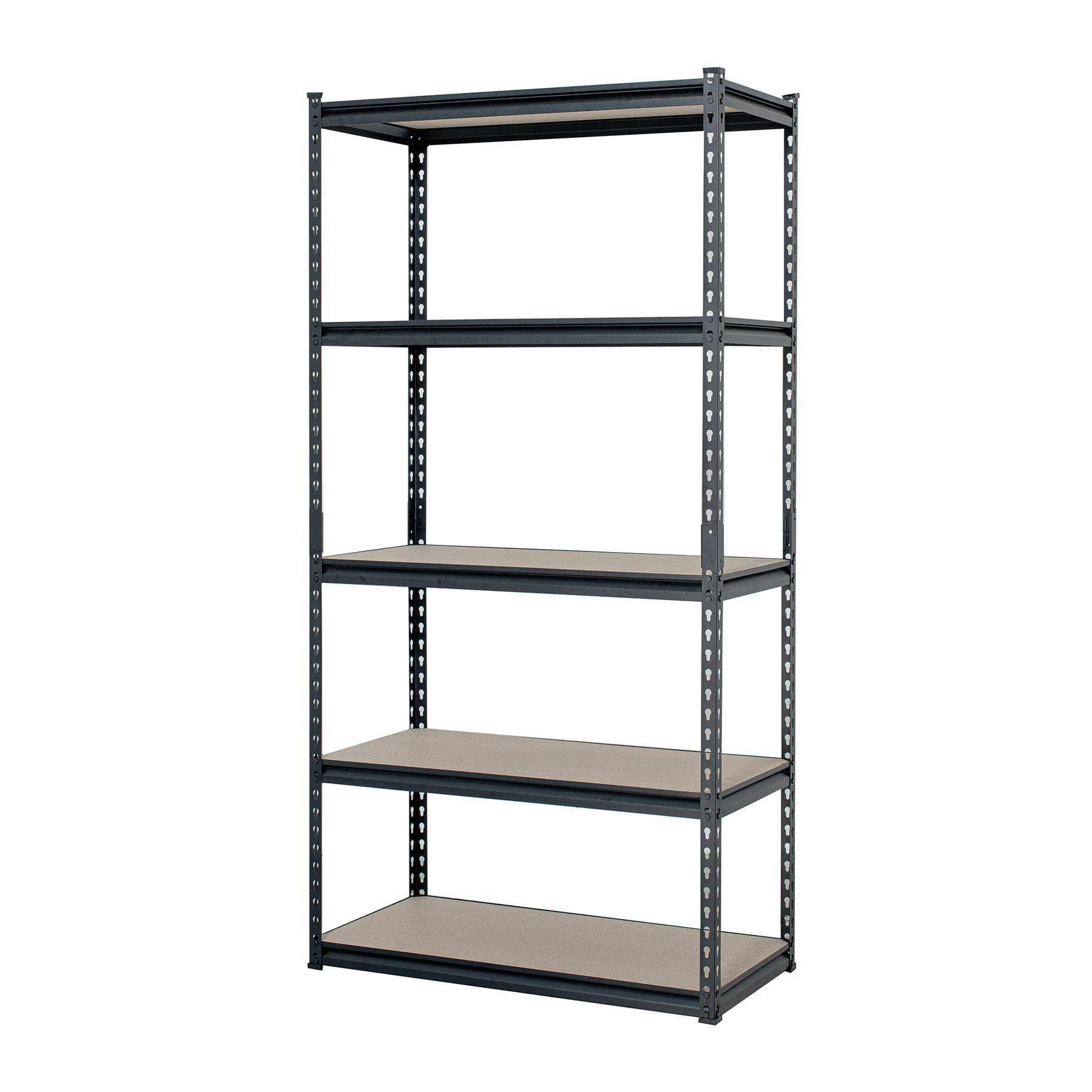 Estante metálico 5 repisas MDP cap. 60 Kg,180x45x90, PRETUL