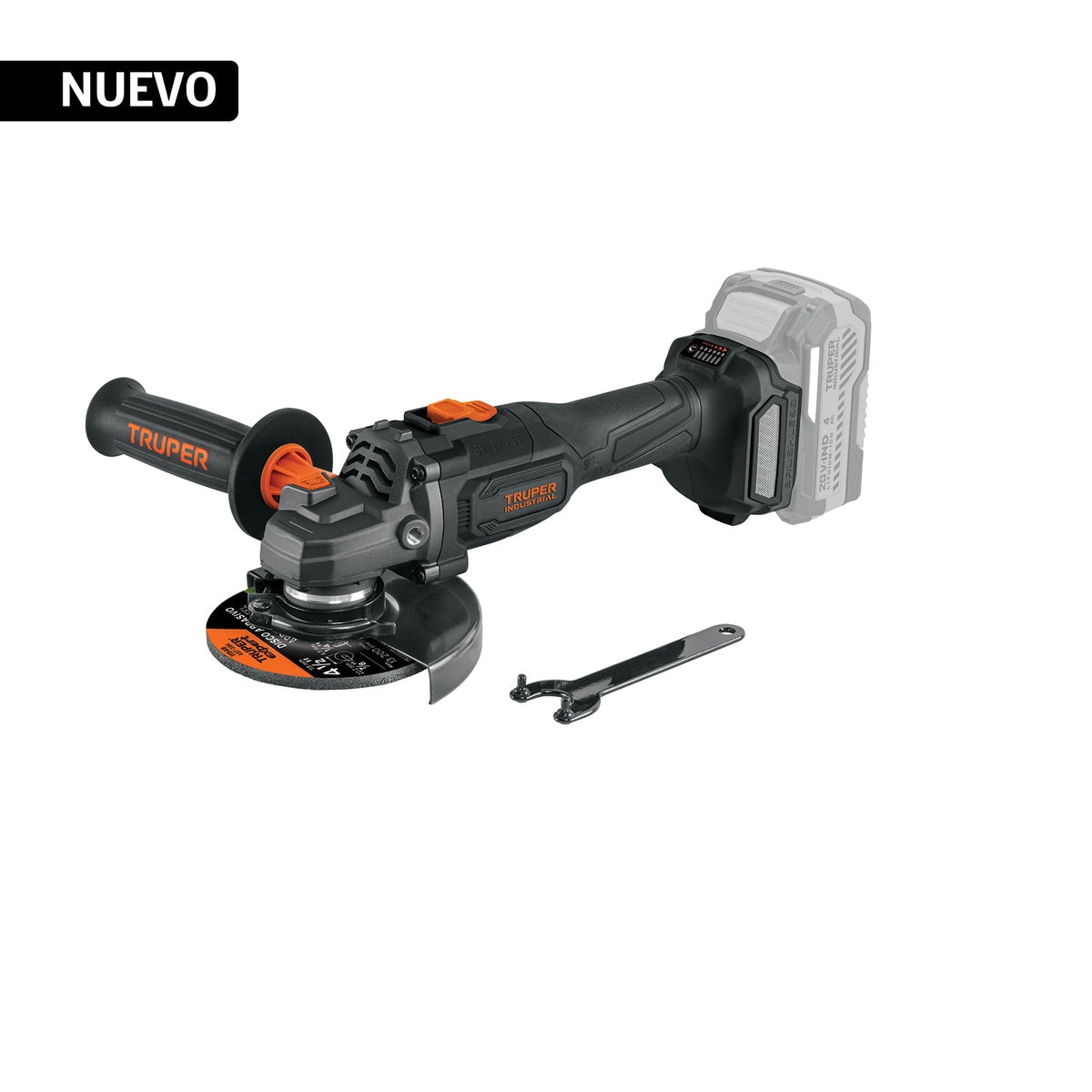 Esmeriladora 4-1/2", 20V, sin accesorios, INDUSTRIAL