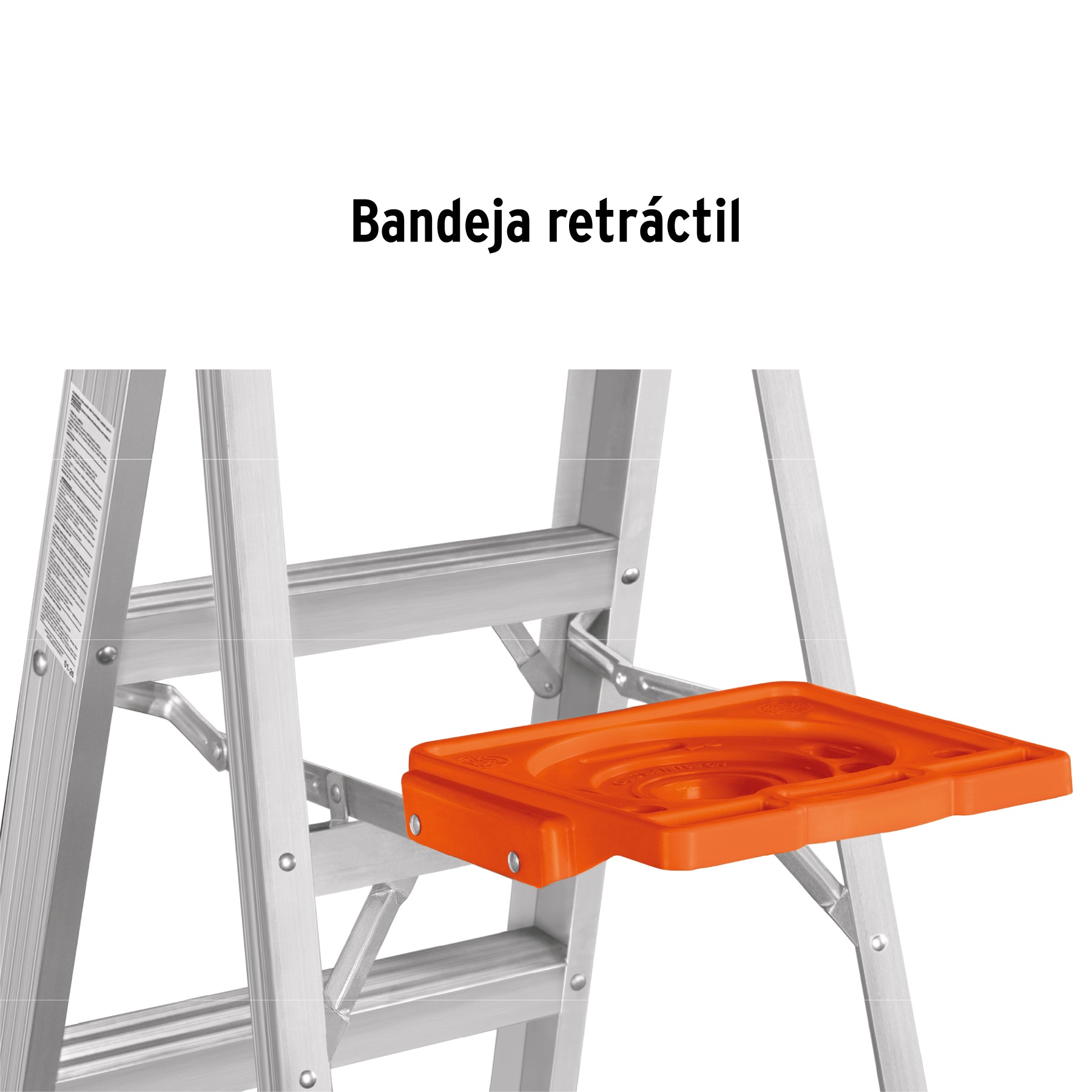 Escalera de tijera tipo II 9 peldaños y bandeja, TRUPER