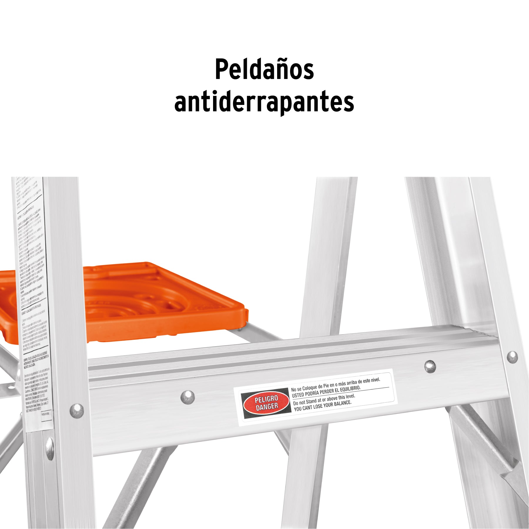 Escalera de tijera tipo II 9 peldaños y bandeja, TRUPER
