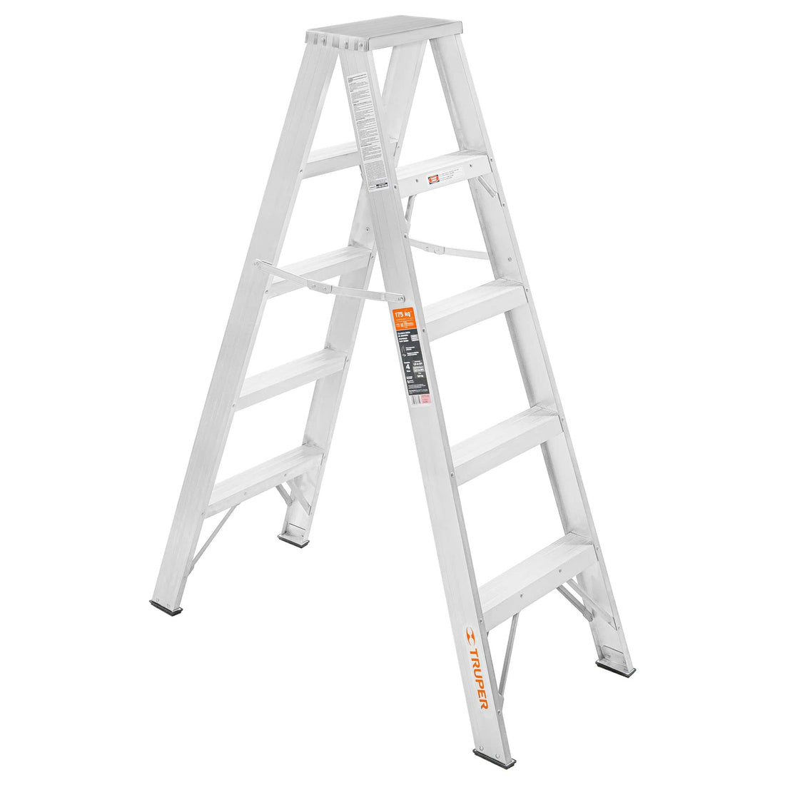 Escalera de tijera doble, tipo ll, 4 escalones, TRUPER