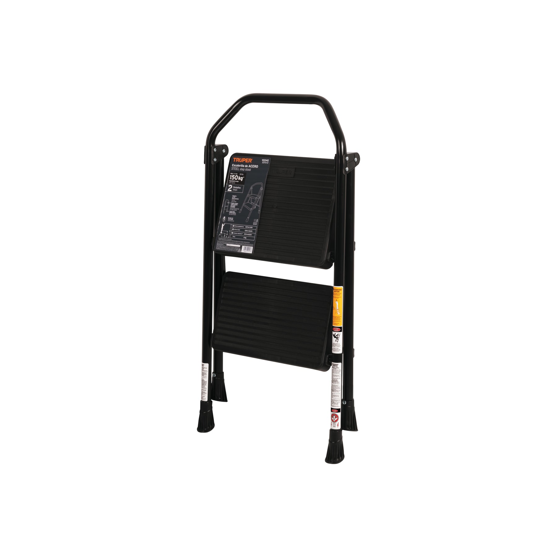 Escalerilla tubular, plegable, 2 peldaños, TRUPER