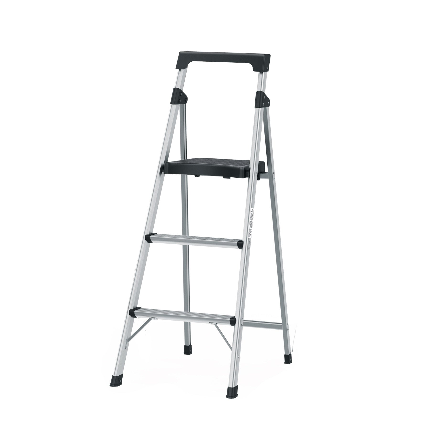 Escalerilla tubular plegable, 3 peldaños, aluminio, TRUPER